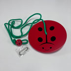Wooden Rope Swing - Ladybug