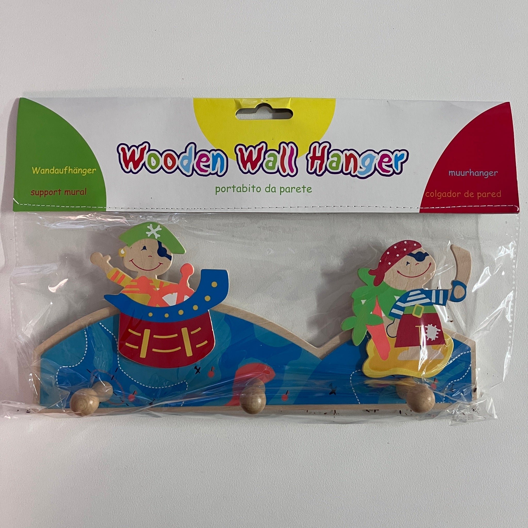 Wooden Coat Hooks - Pirate