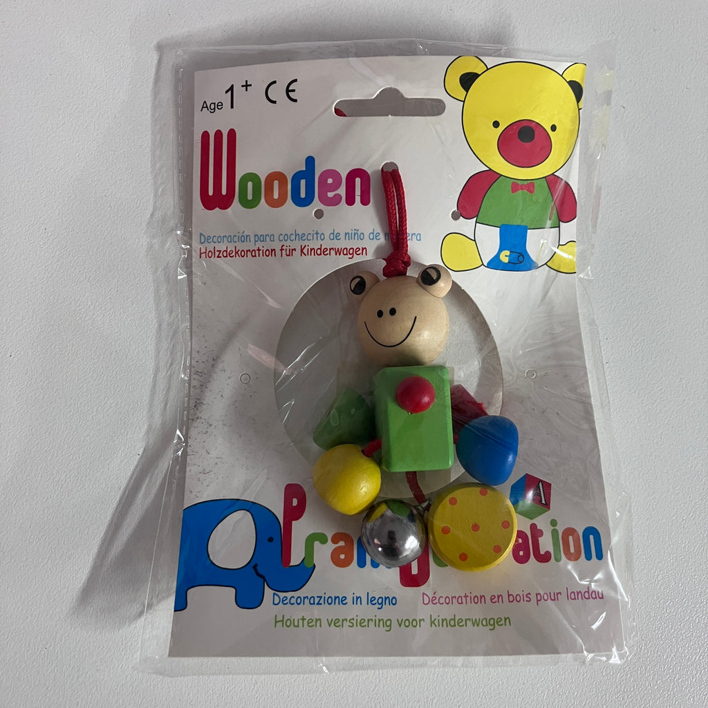 Wooden Animal Bell Rattle - Assorted Designs