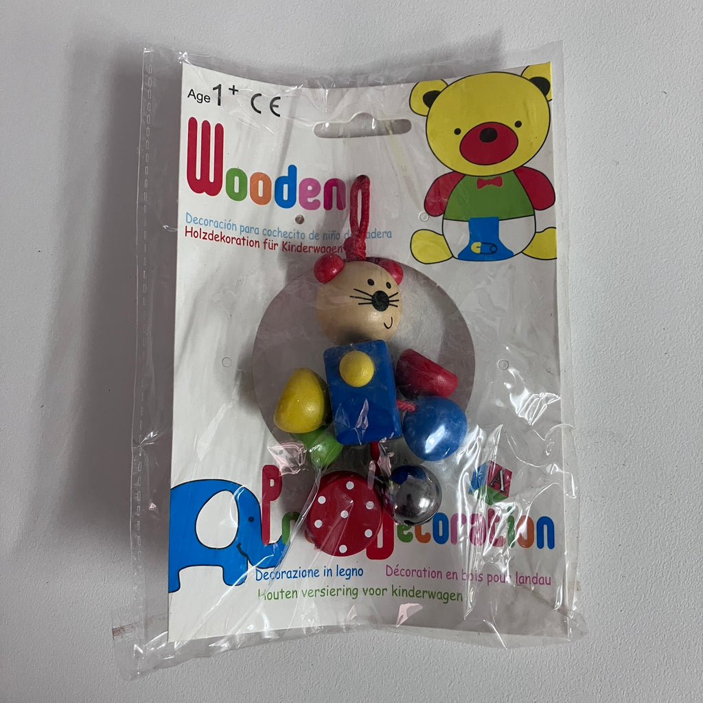Wooden Animal Bell Rattle - Assorted Designs