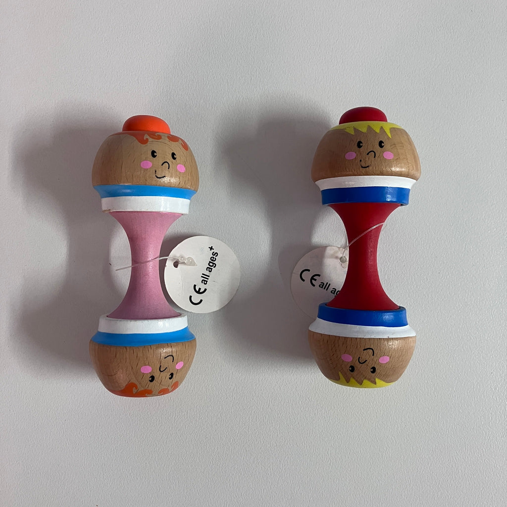 Wooden Maracas - Rattle - Squeak -  Assorted Designs