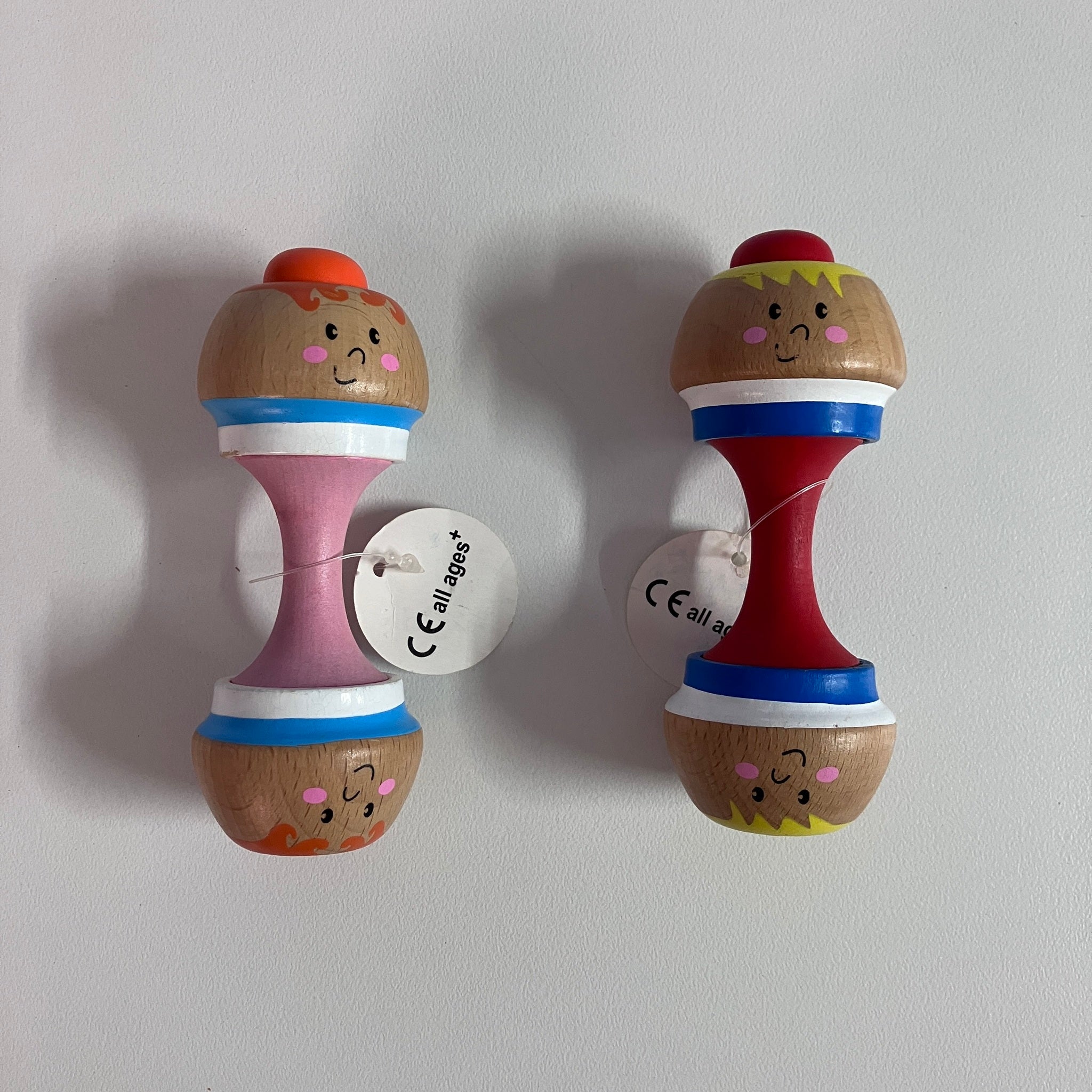 Wooden Maracas - Rattle - Squeak -  Assorted Designs