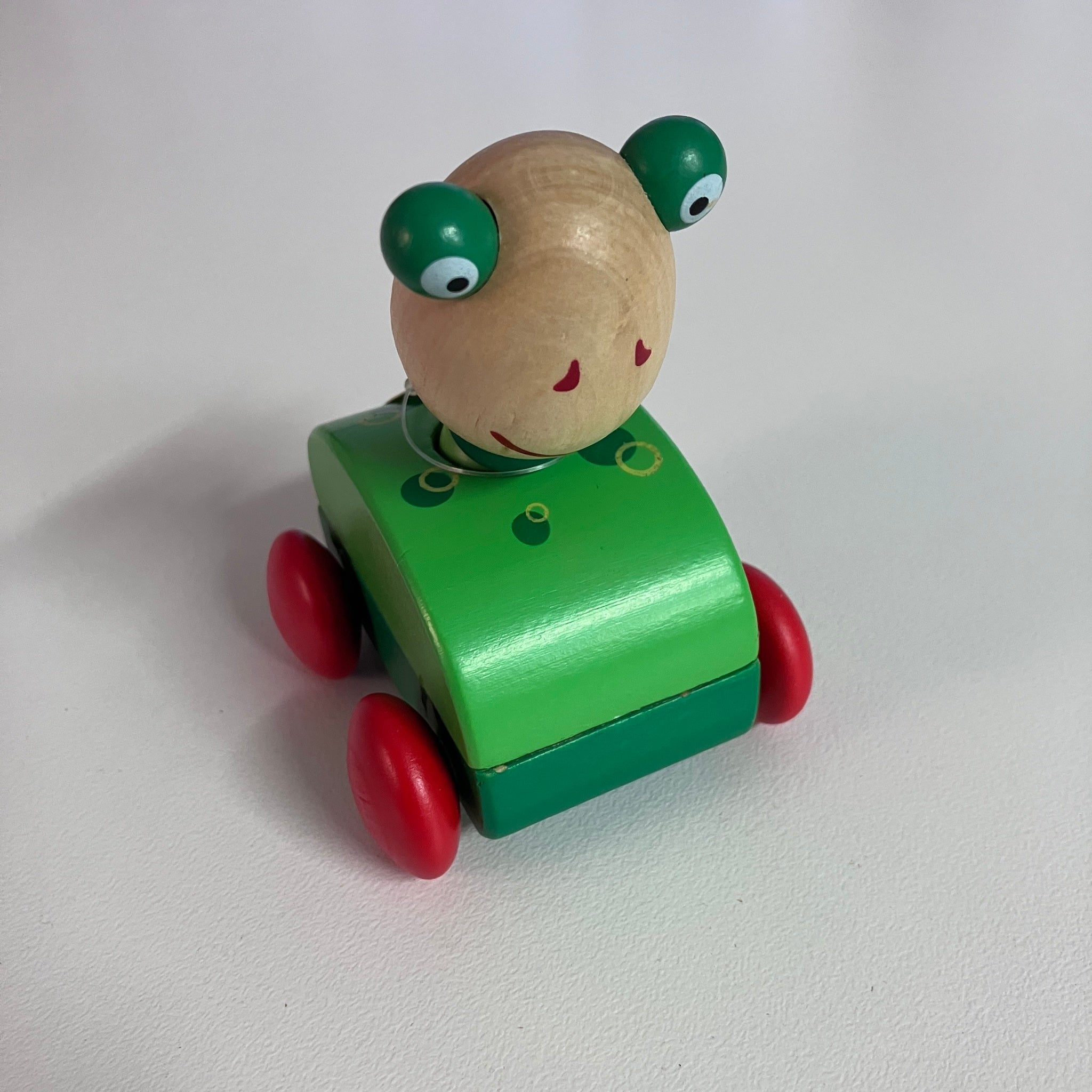 Wooden Pull Back Squeaky Car - Assorted Designs
