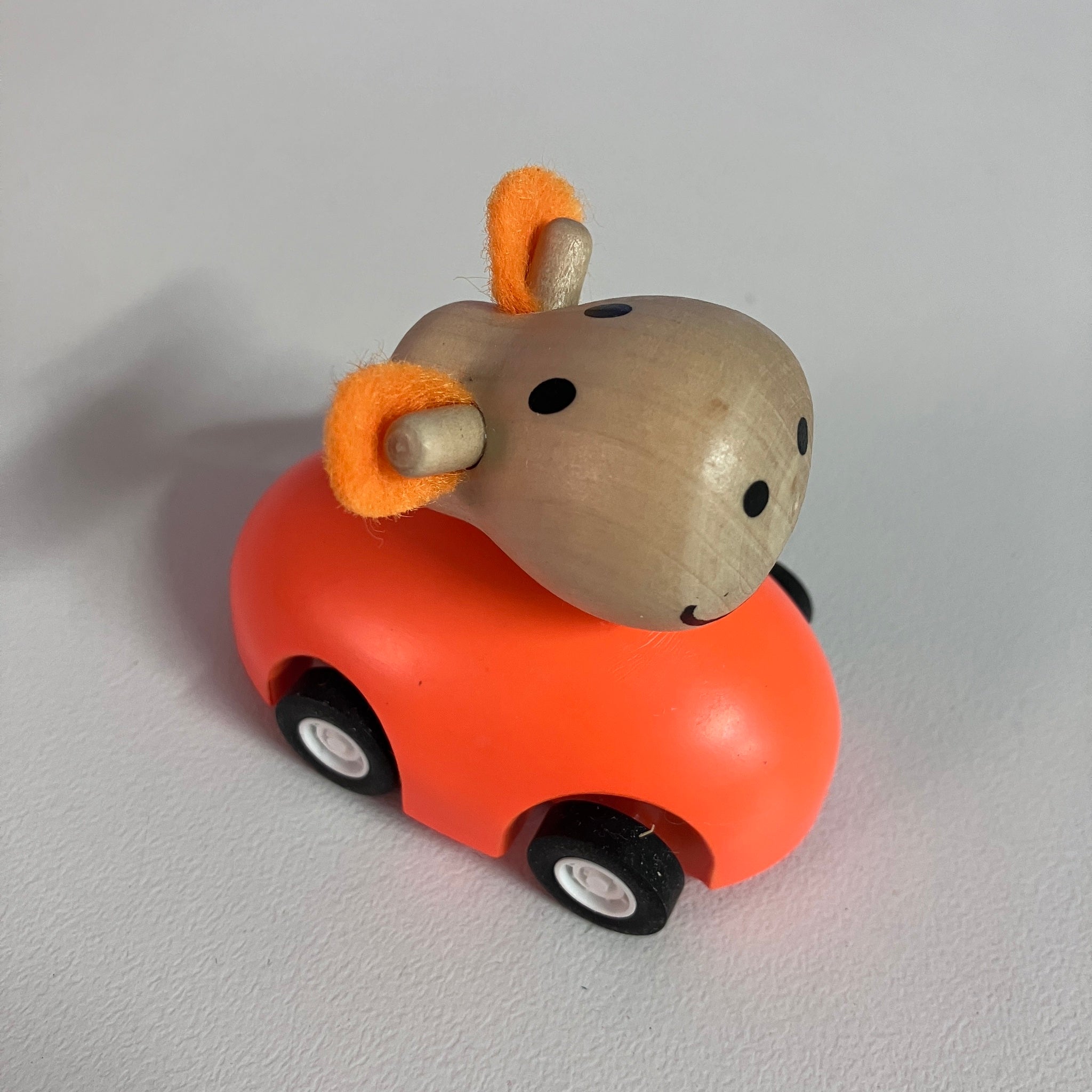 Wooden Pull Back Animal Car - Assorted Designs