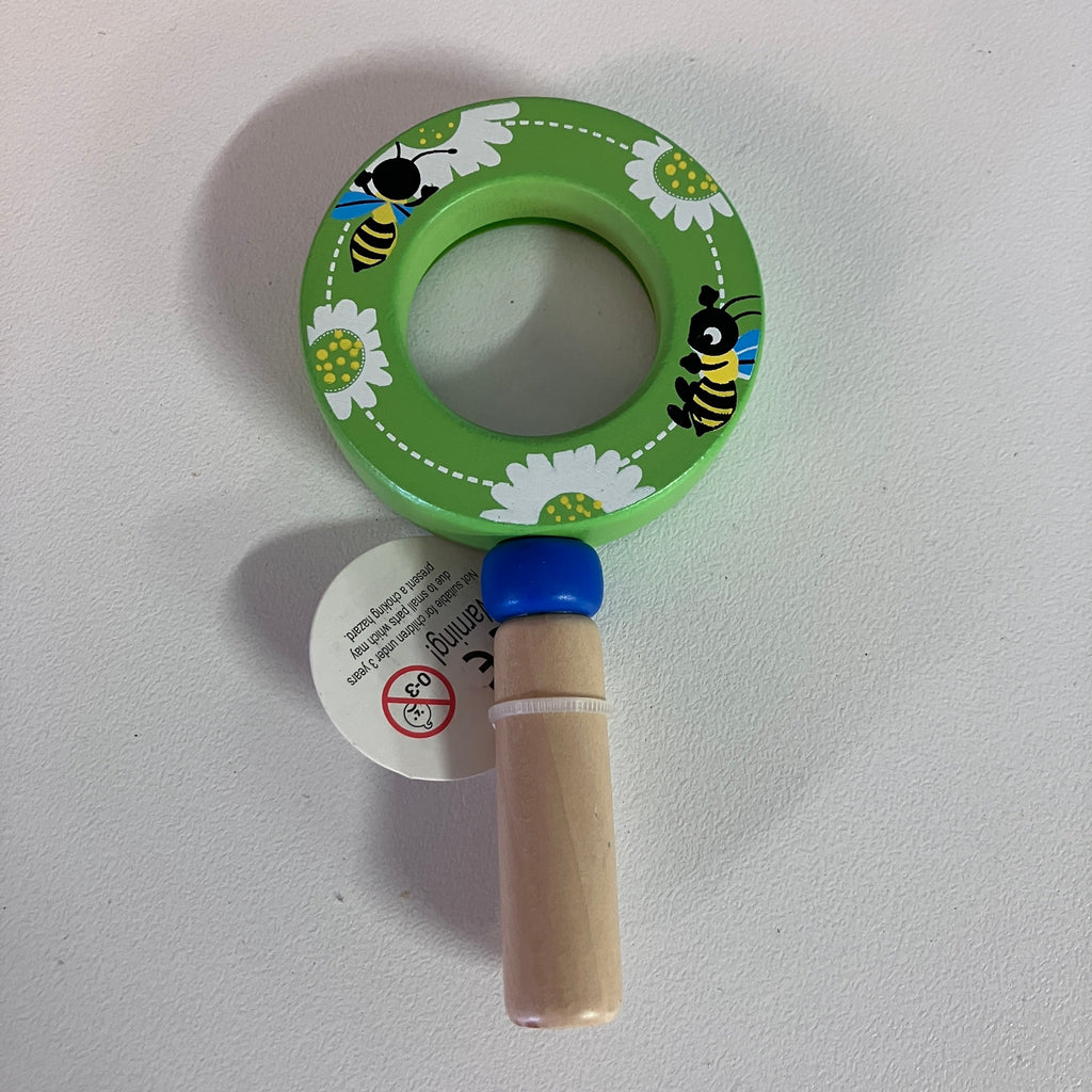 Wooden Magnifying Bee Glass - Assorted Designs