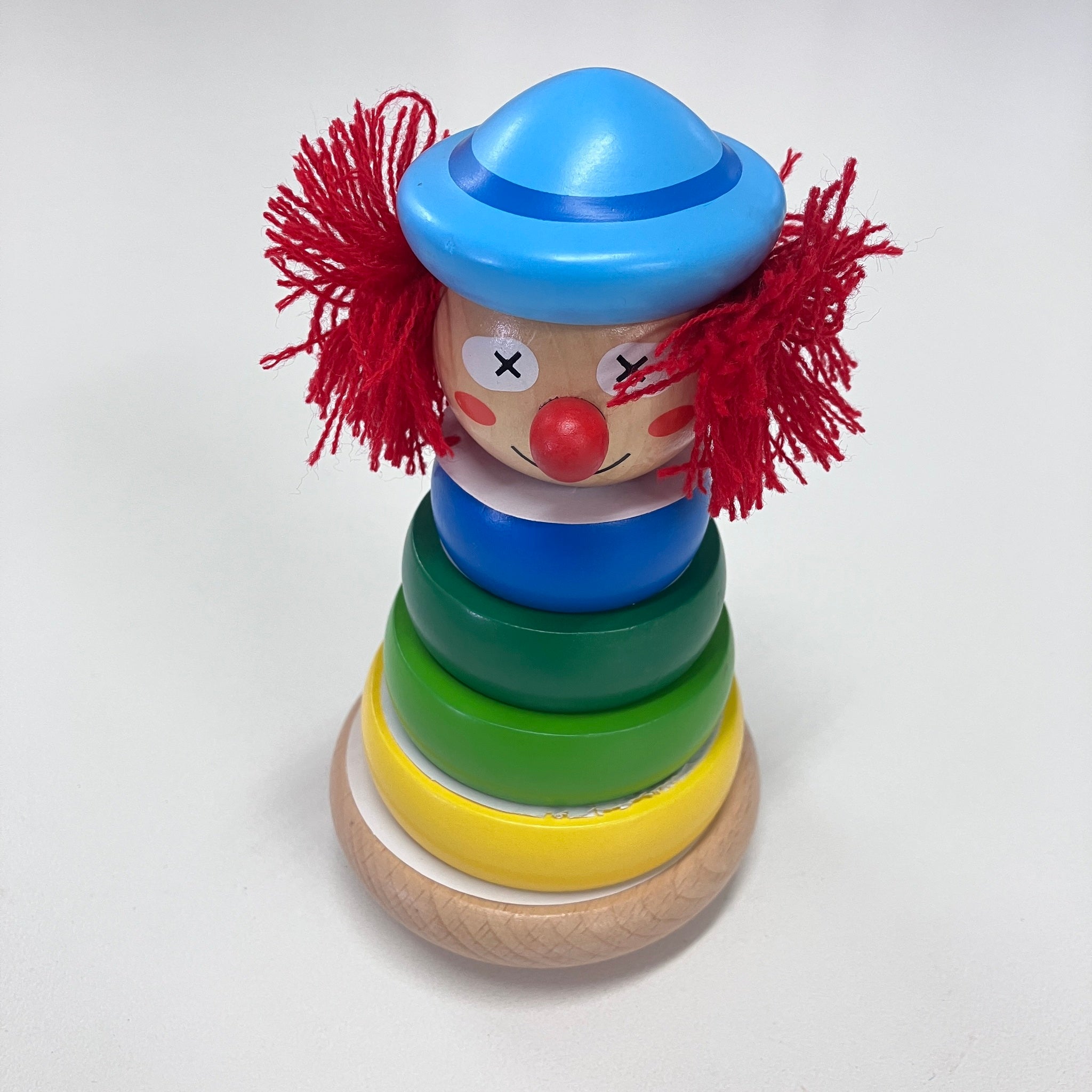 Wooden Stacking Blocks - Clown