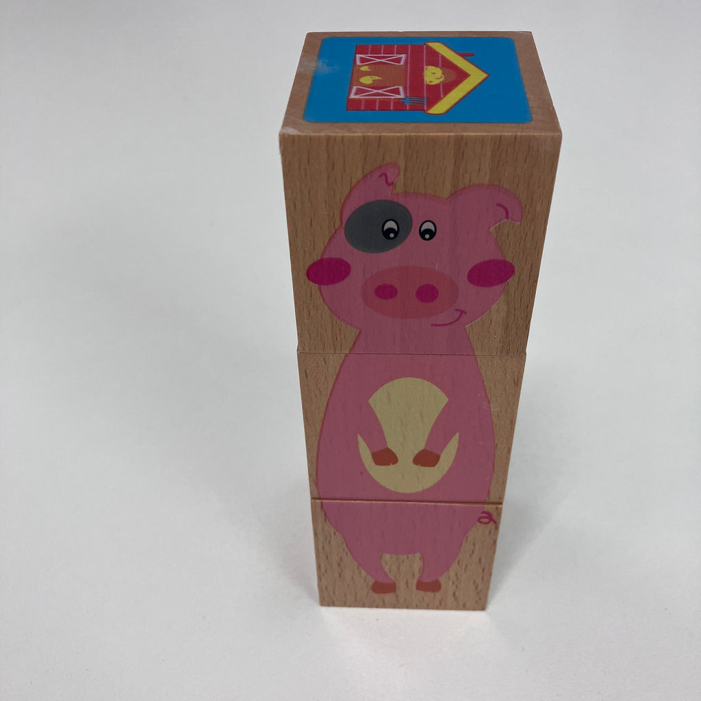 Wooden Cube Block Puzzle - Assorted Designs