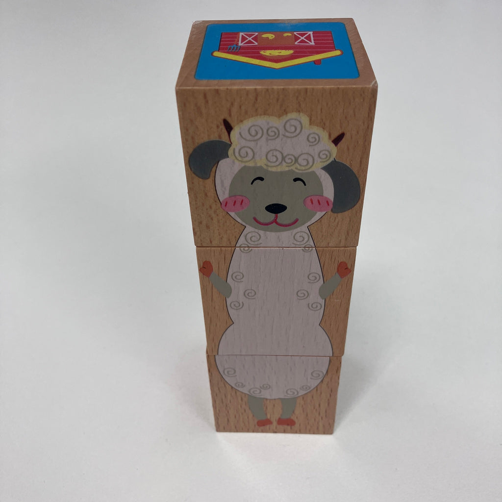 Wooden Cube Block Puzzle - Assorted Designs