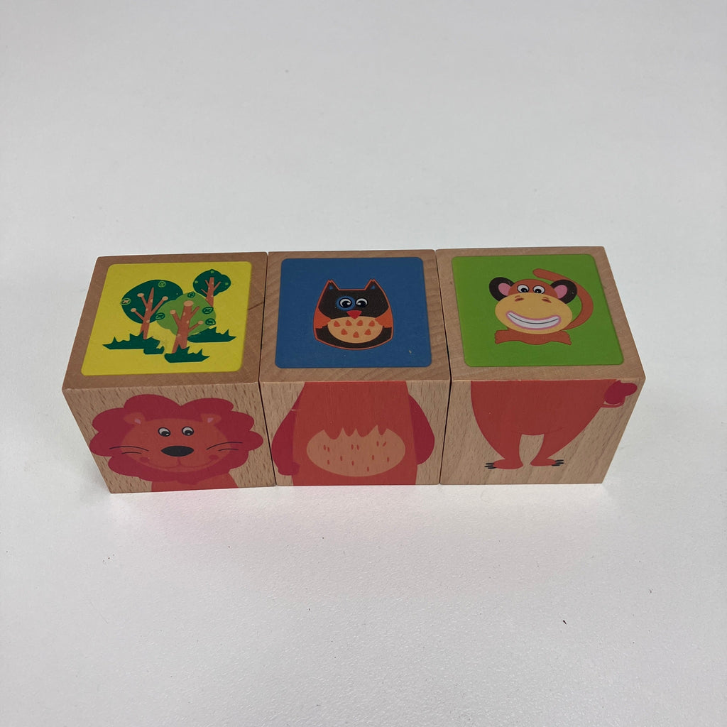 Wooden Cube Block Puzzle - Assorted Designs