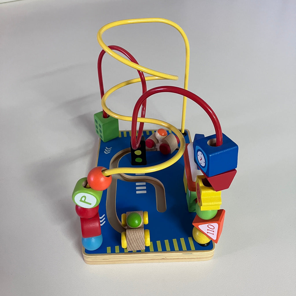Wooden Maze - Roller Coaster Beads - Car
