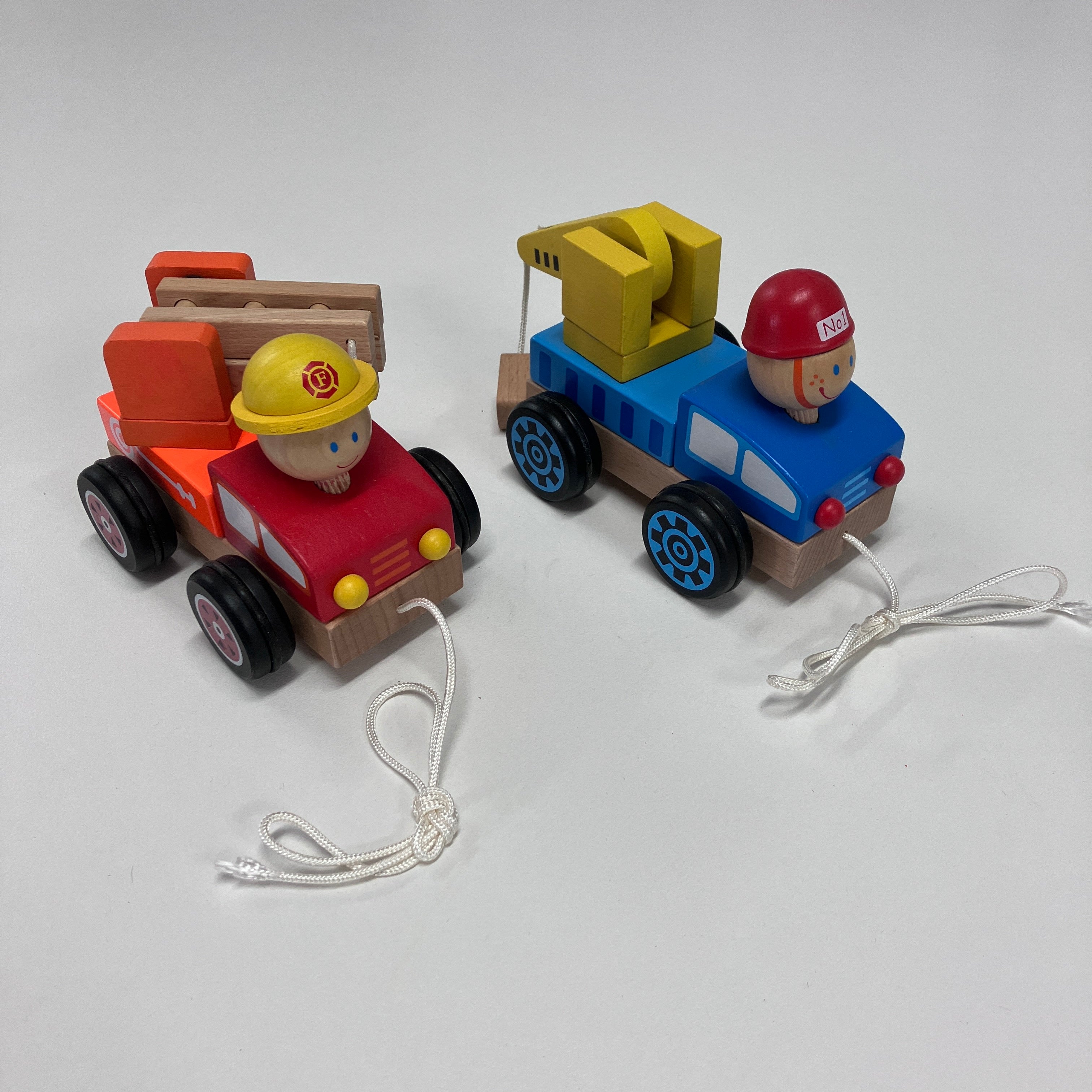 Wooden Pull Along Truck - Assorted Designs