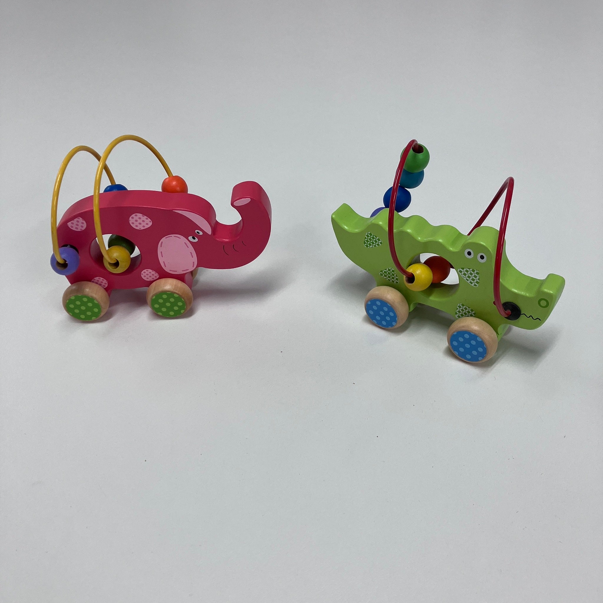 Wooden Animal Bead Maze with Wheels - Assorted Designs