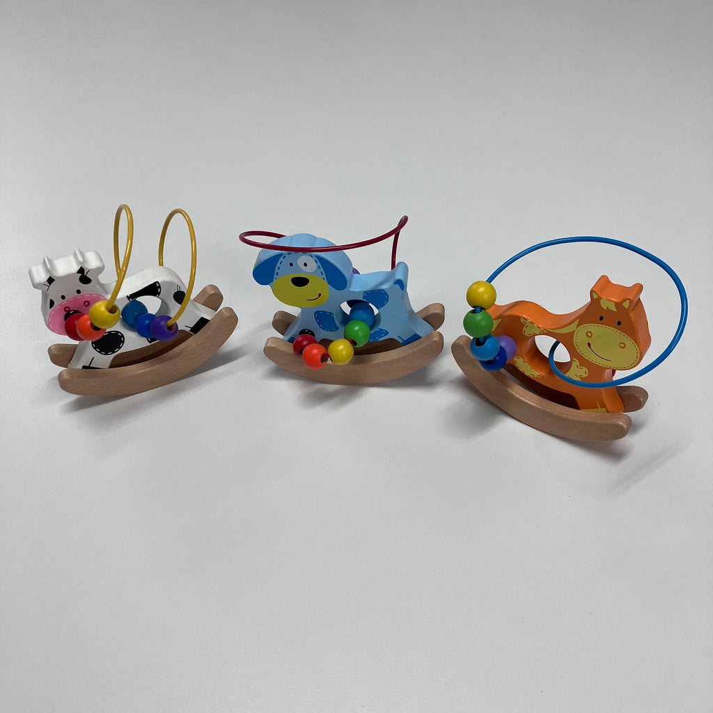 Wooden Rocking Animal Bead Maze - Assorted Designs