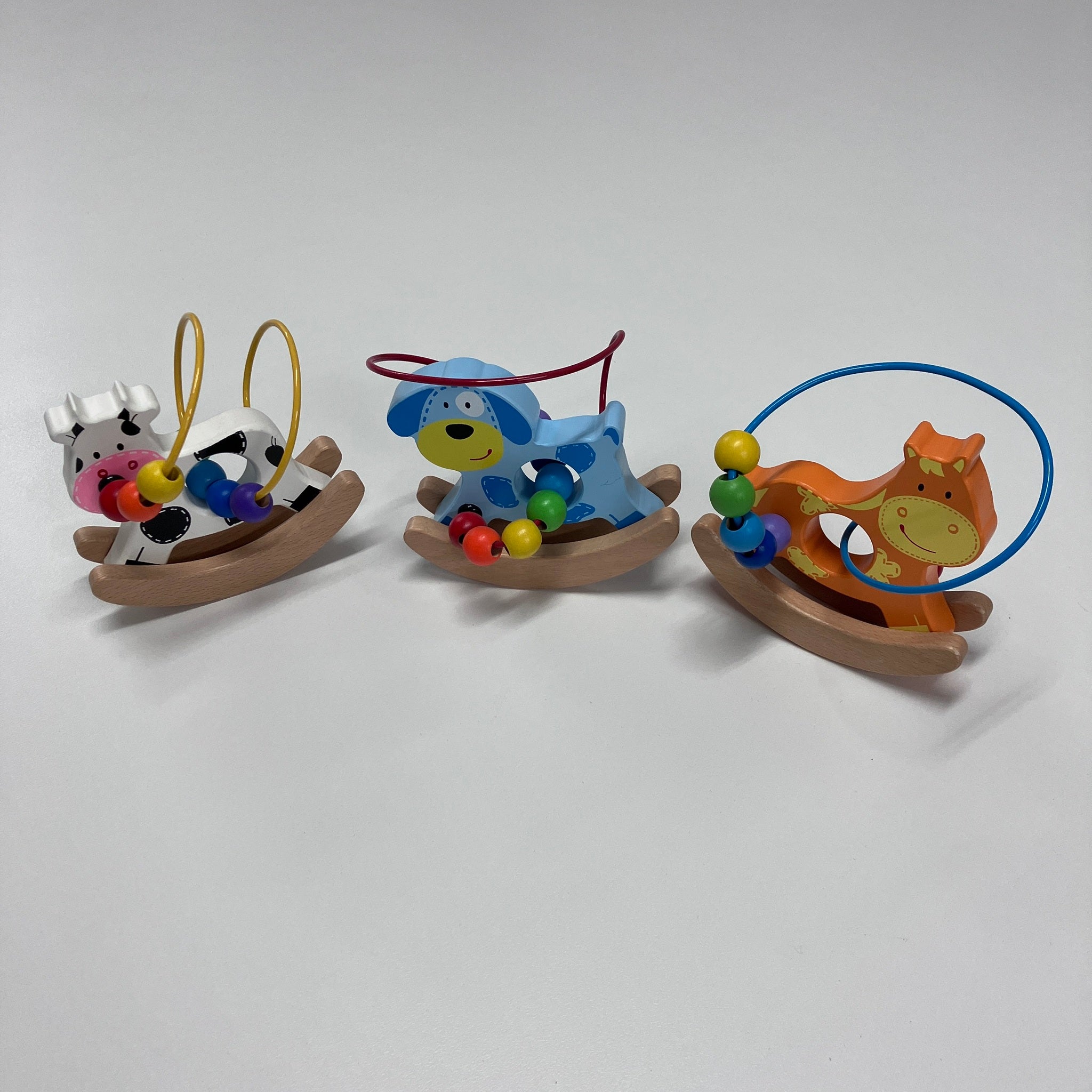 Wooden Rocking Animal Bead Maze - Assorted Designs
