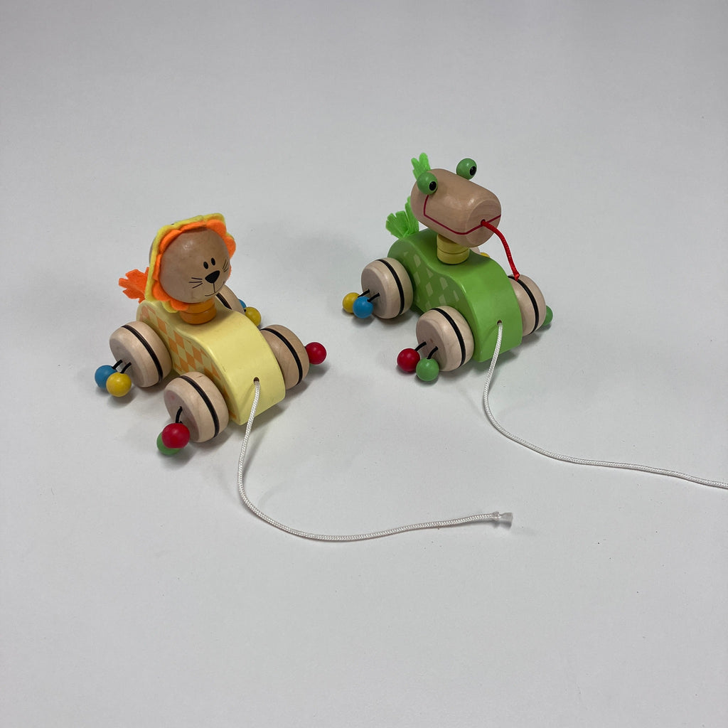 Wooden Pull Along Animals - Assorted Designs
