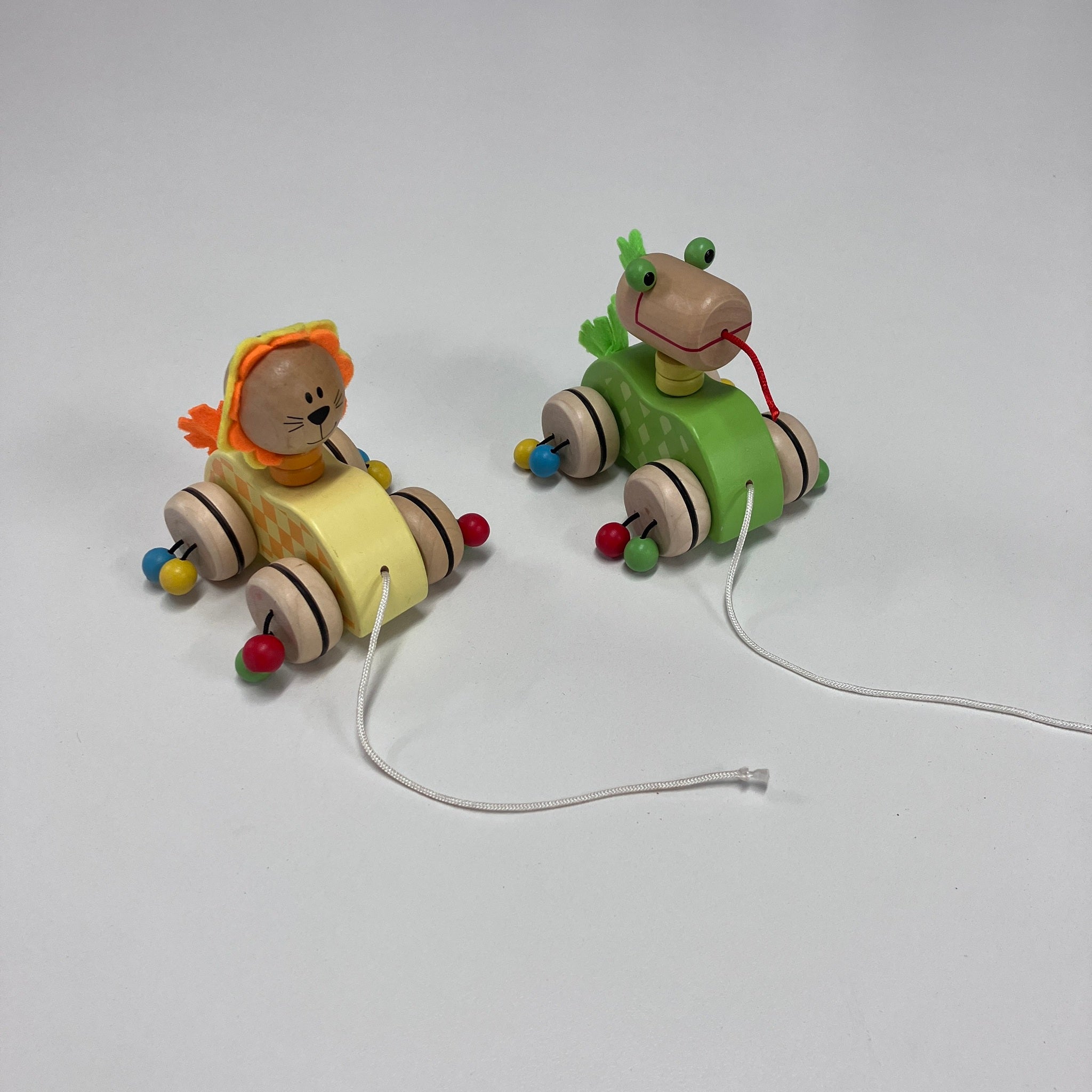 Wooden Pull Along Animals - Assorted Designs