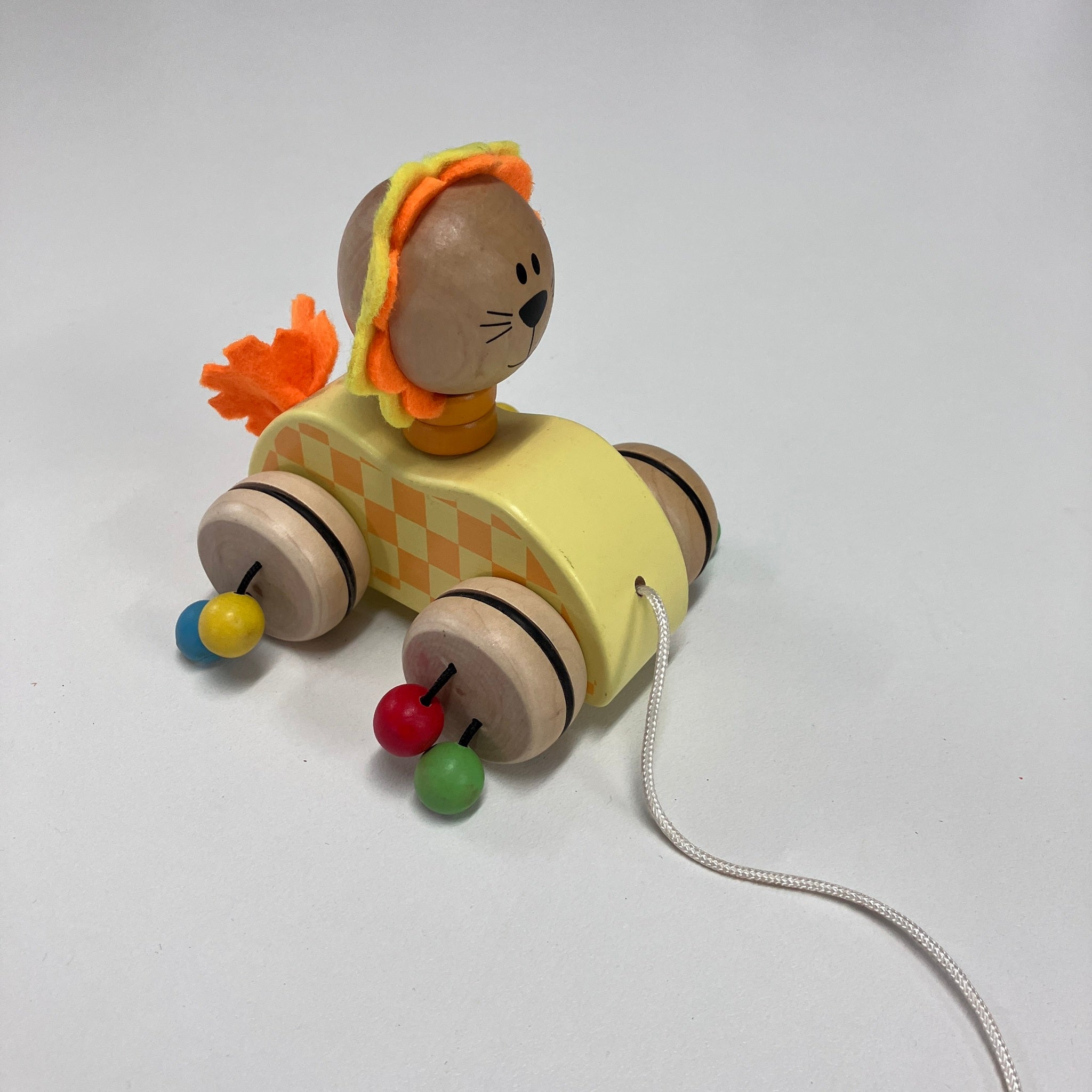 Wooden Pull Along Animals - Assorted Designs