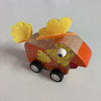 Wooden Pull Back Animal Car - Assorted Designs