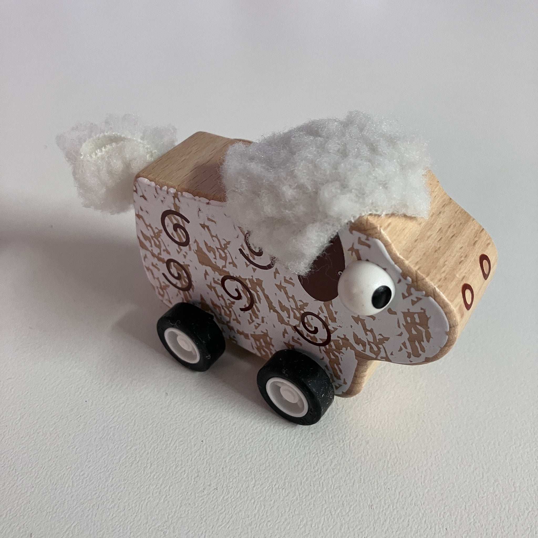 Wooden Pull Back Animal Car - Assorted Designs