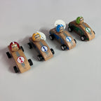 Wooden Pull Back Racing Car - Assorted Designs