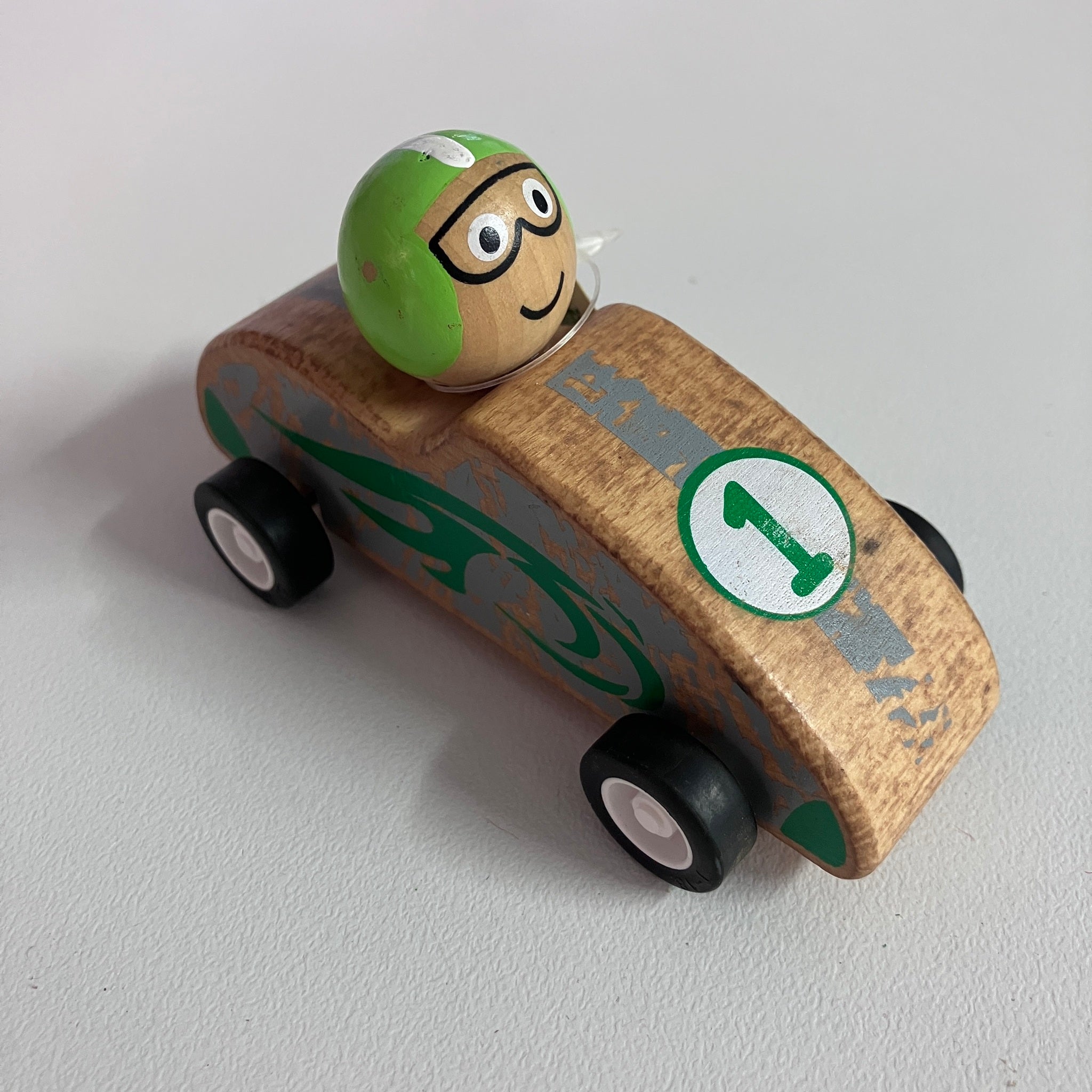 Wooden Pull Back Racing Car - Assorted Designs