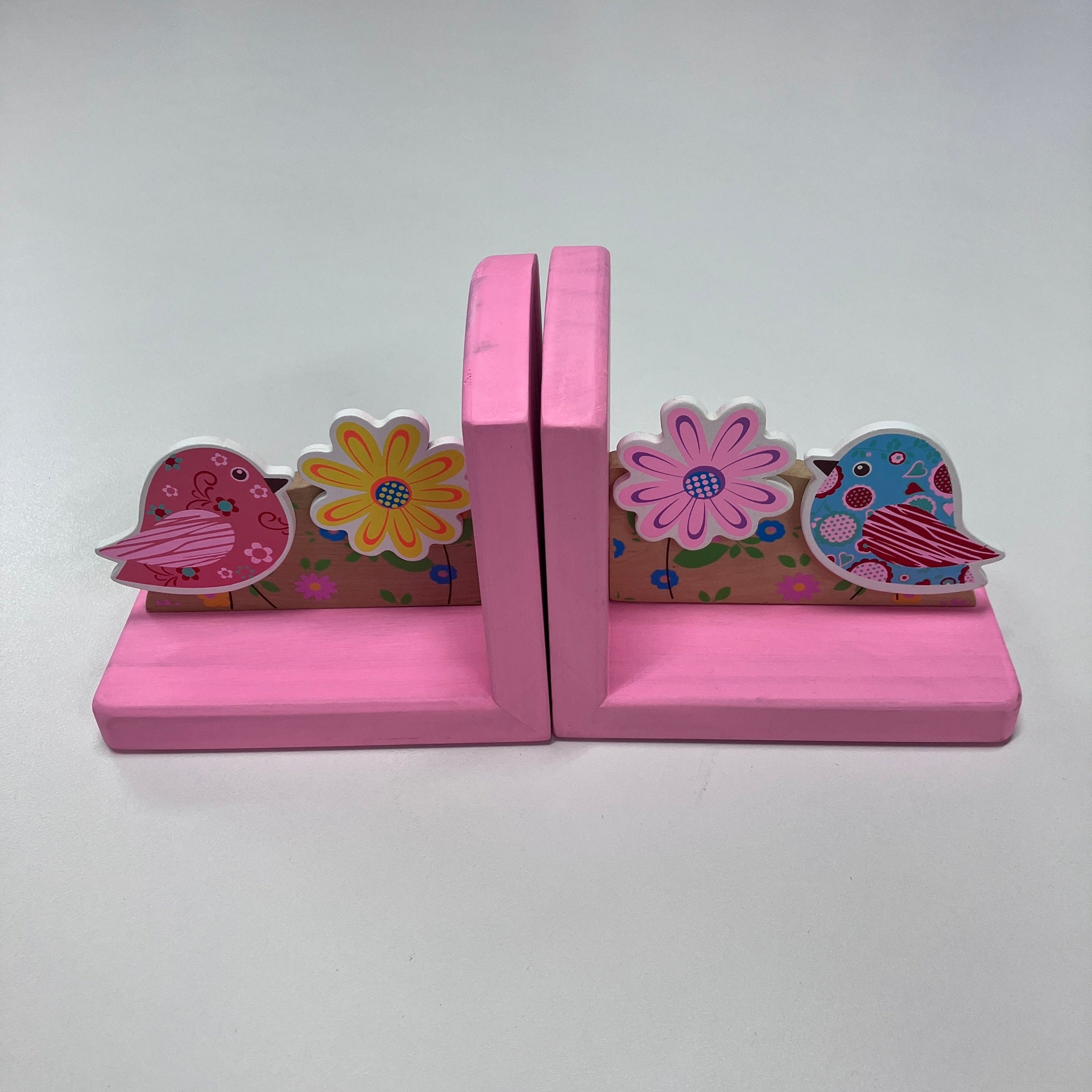 Wooden Bookends - Birds