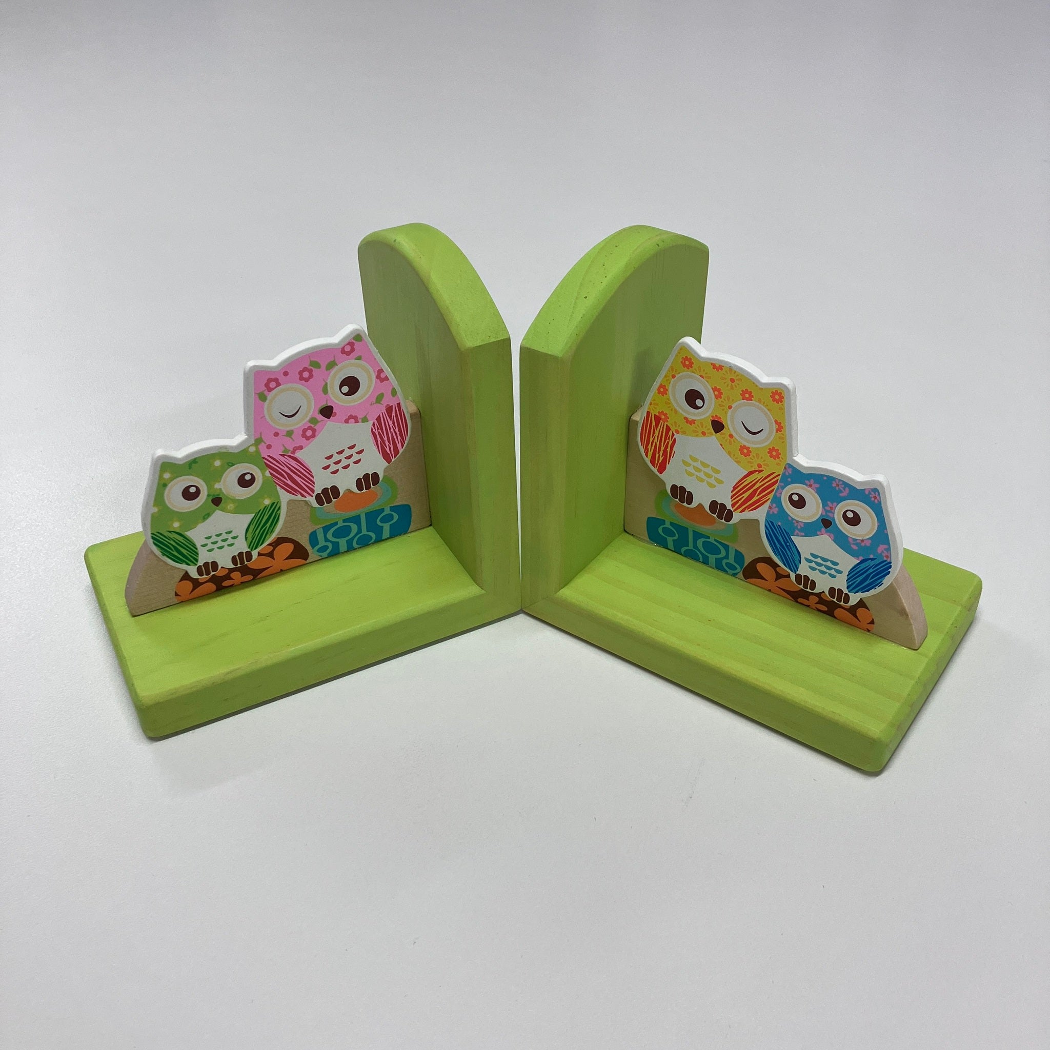 Wooden Bookends - Owls