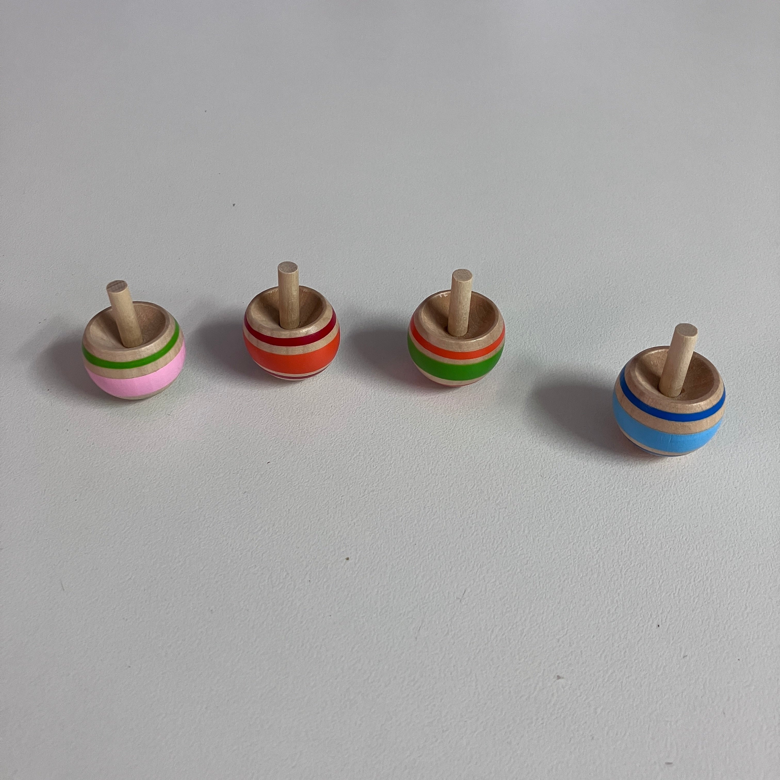 Wooden Spinning Top - Flip Over - Small - Assorted Designs
