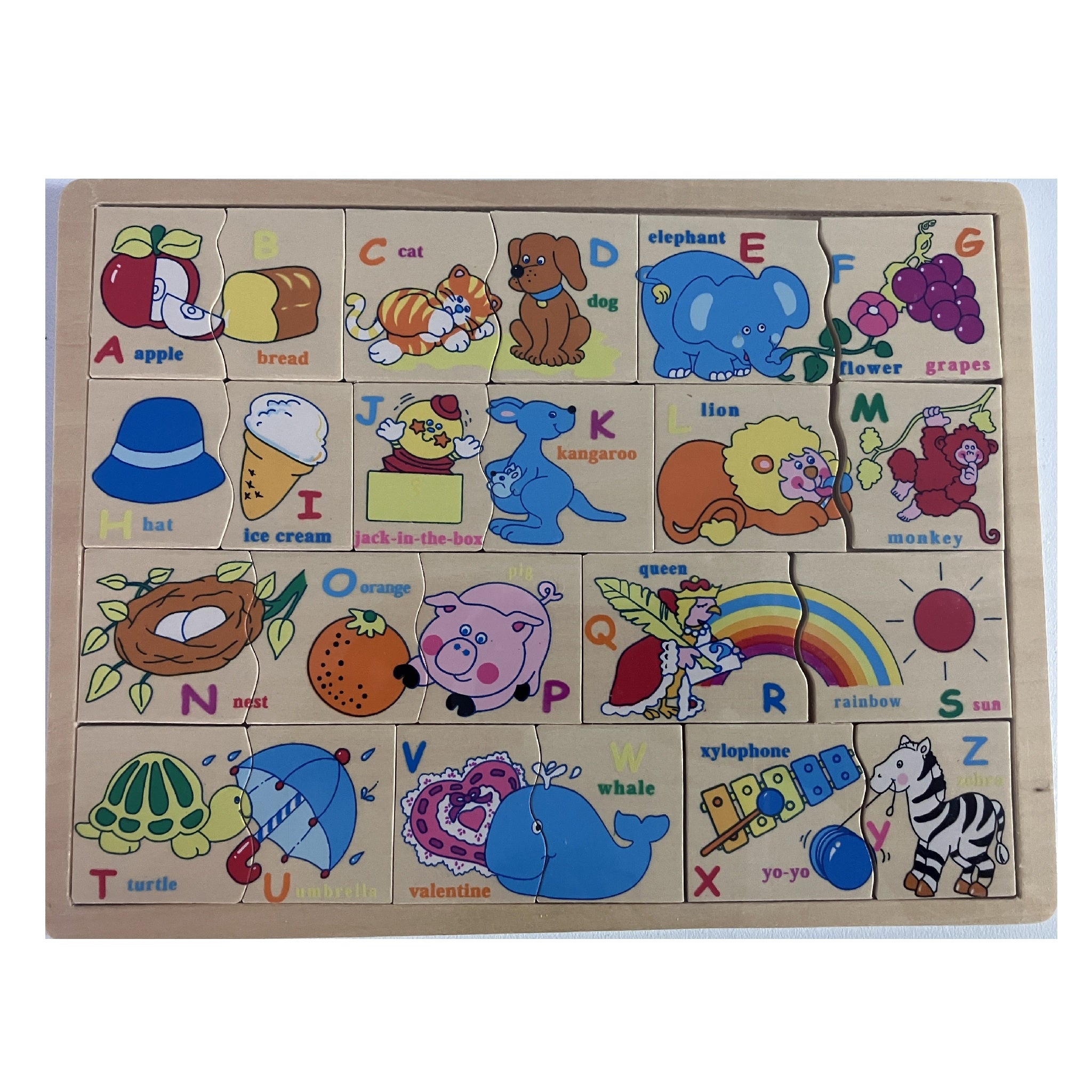 Wooden Puzzle - Alphabet - Pictures