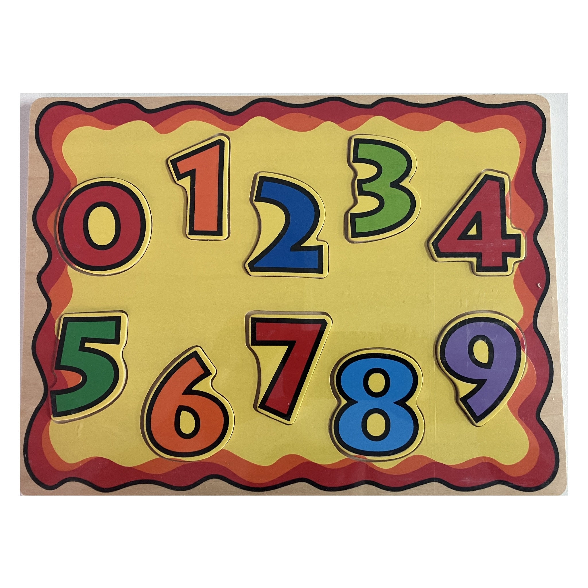 Wooden Puzzle - Numbers 0-9