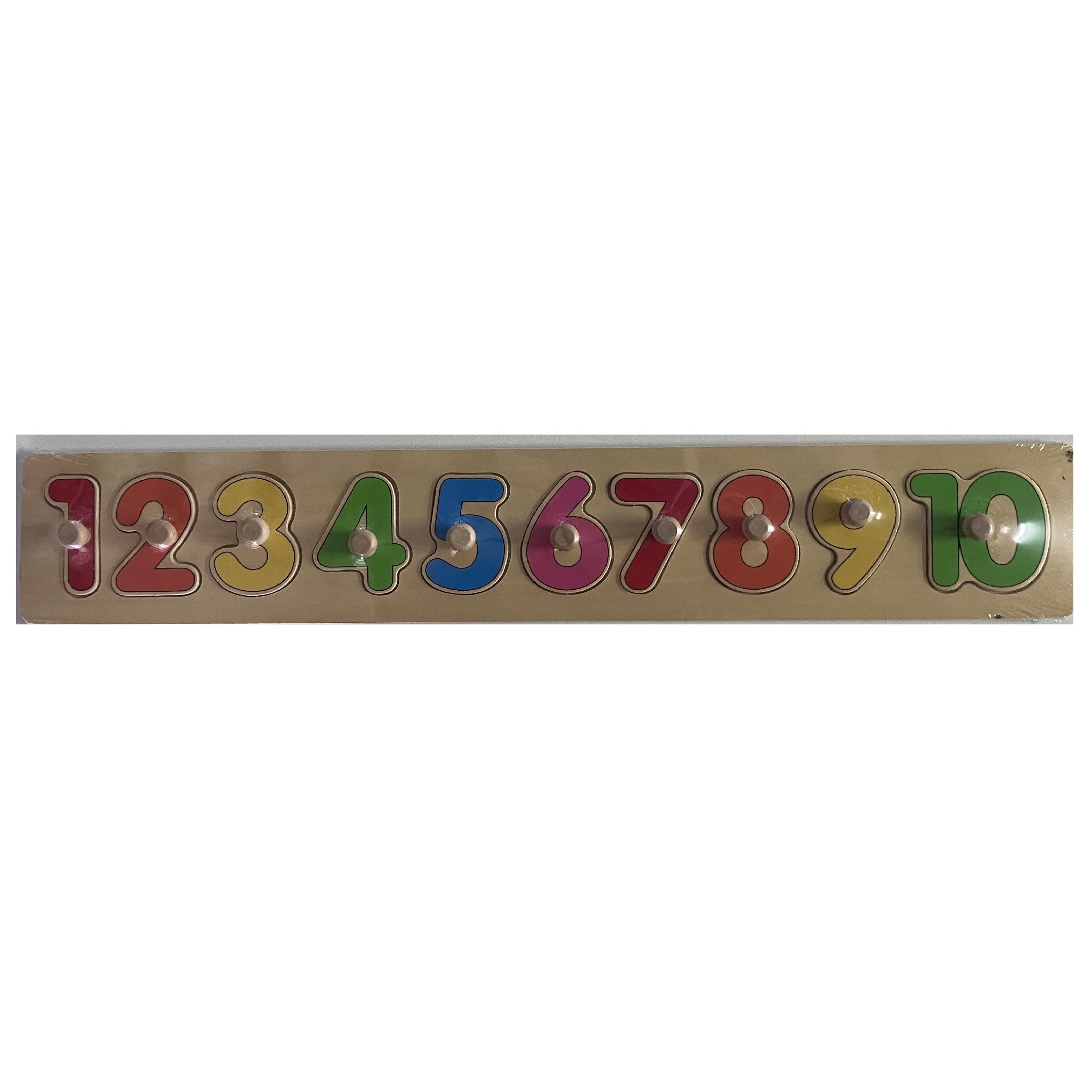 Wooden Puzzle - Large - Numbers 1-10
