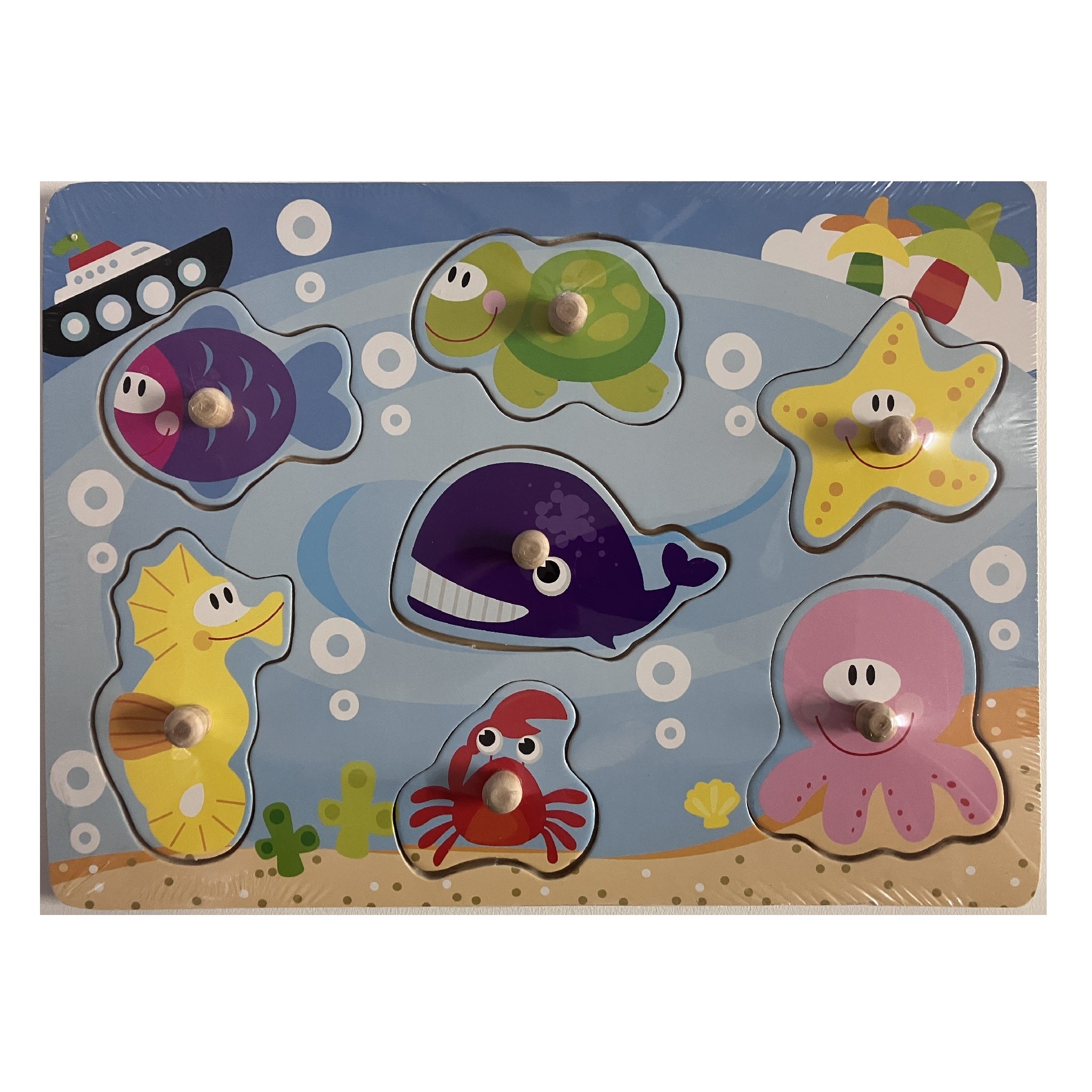 Wooden Puzzle - Sea Animals