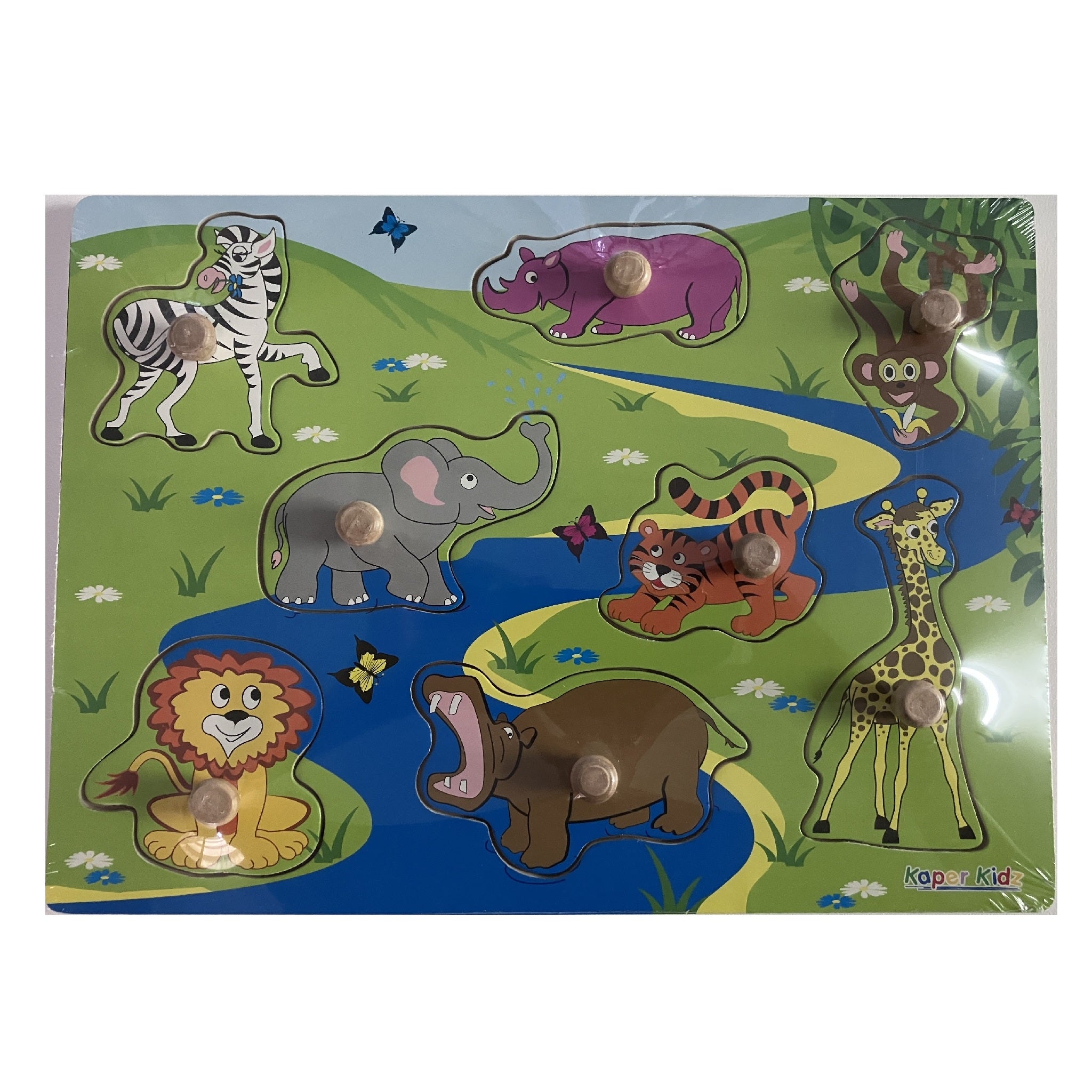 Wooden Puzzle - Safari Animals