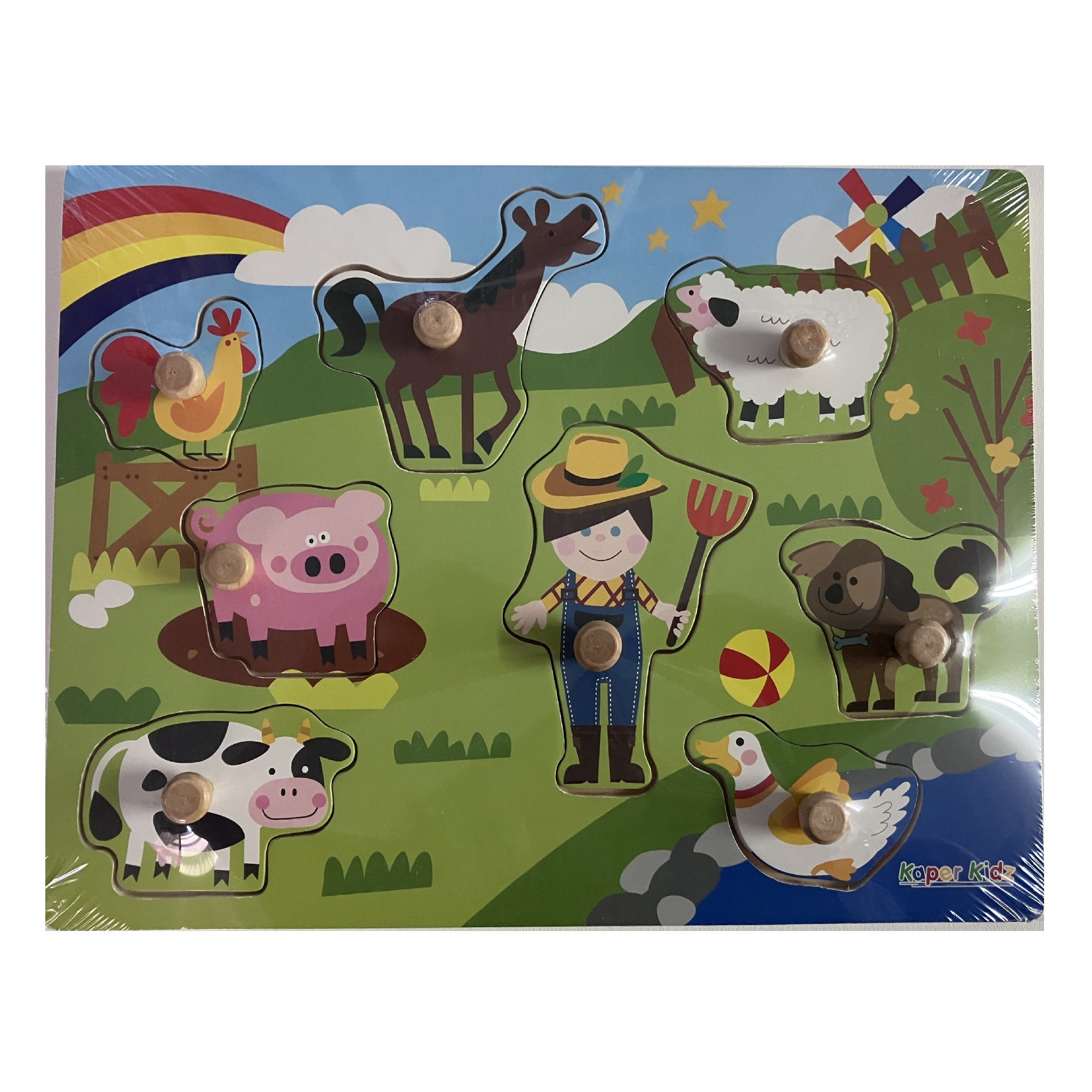 Wooden Puzzle - Farm Animals