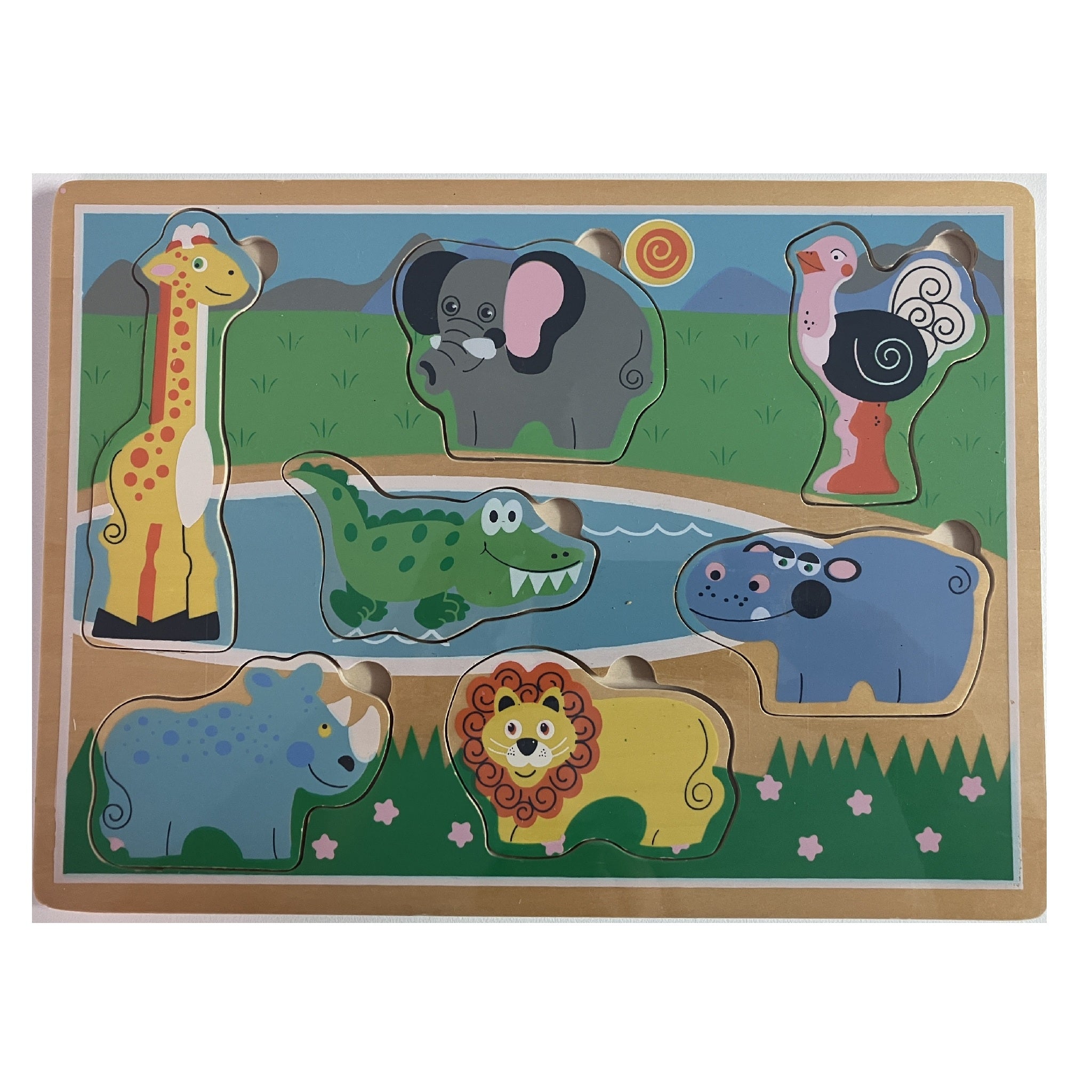 Wooden Puzzle - Safari Animals