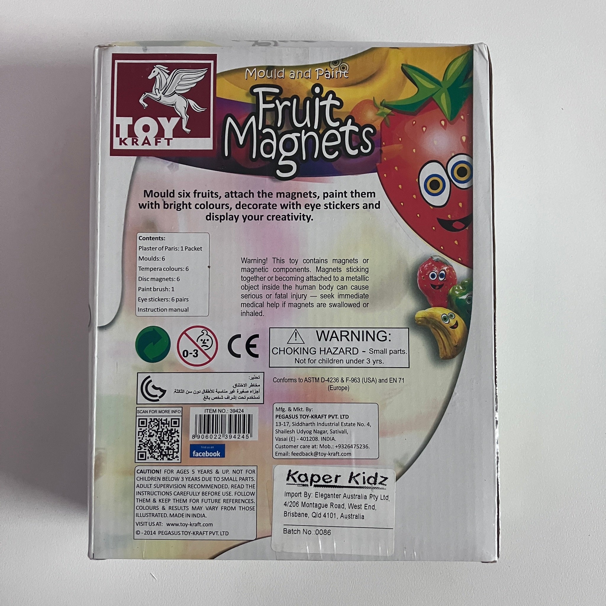 Mould and Paint Kit - Fruit Magnets