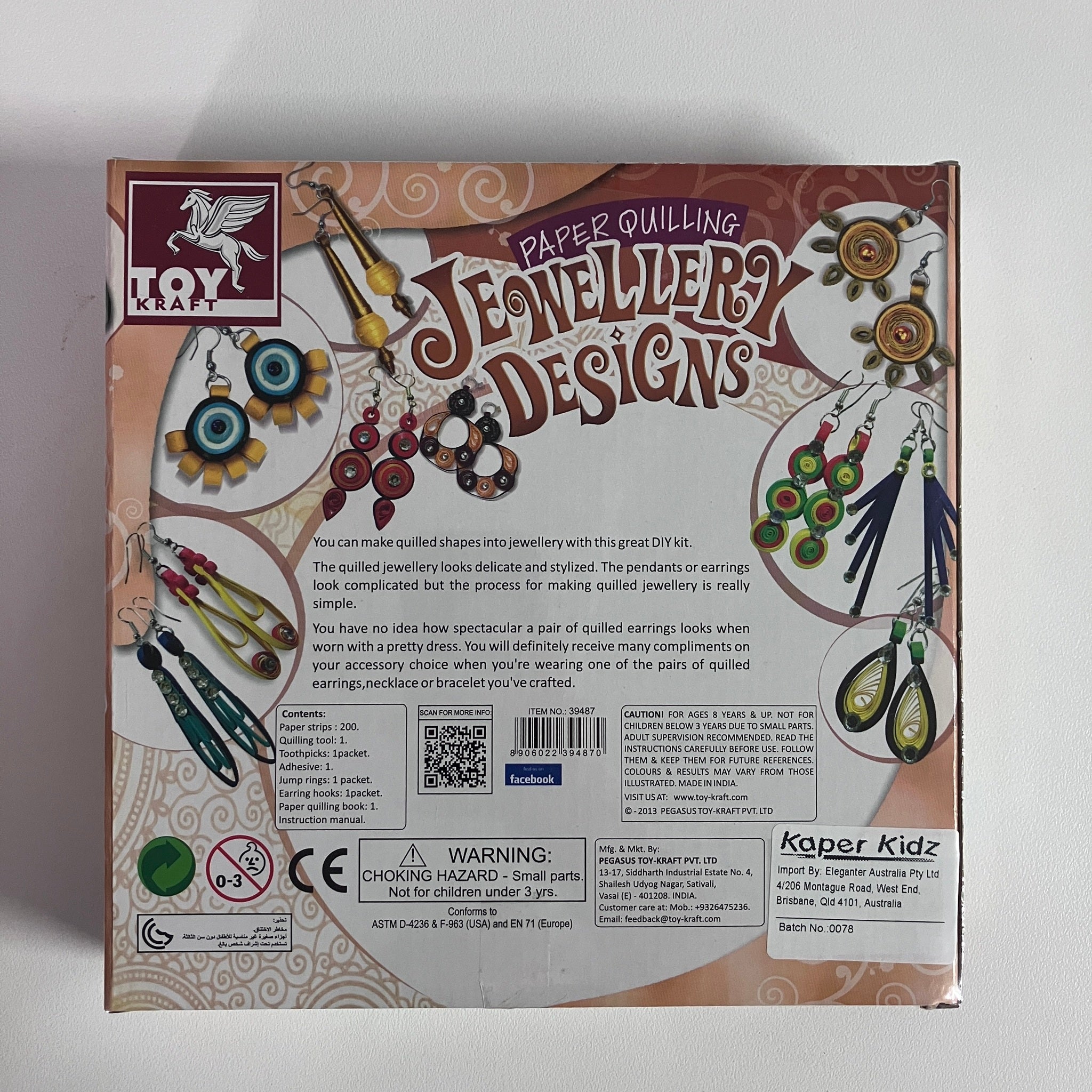 Paper Quilling Kit - Jewellery Designs