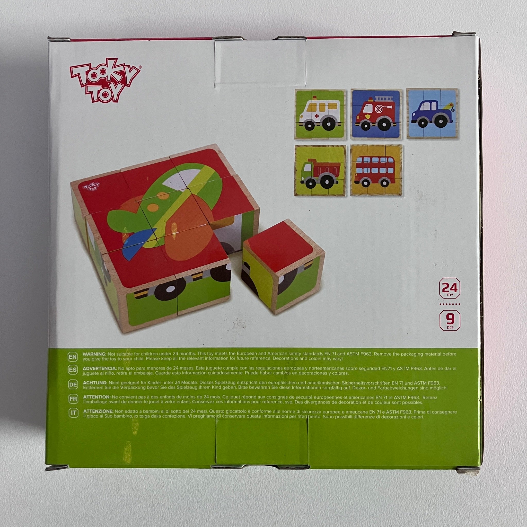 Wooden Cube Block Puzzle - Traffic