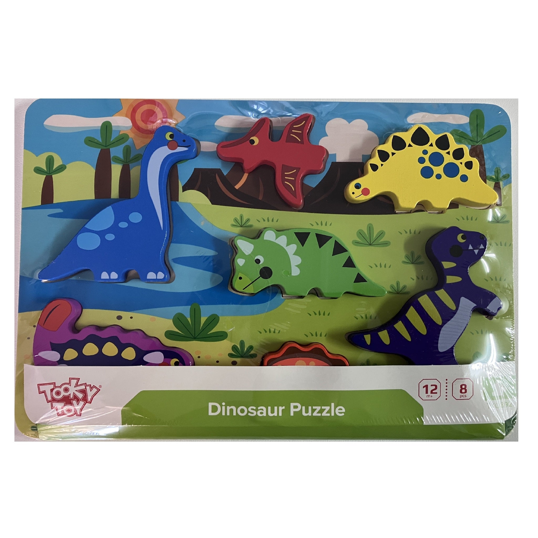 Wooden Block Puzzle - Dinosaur