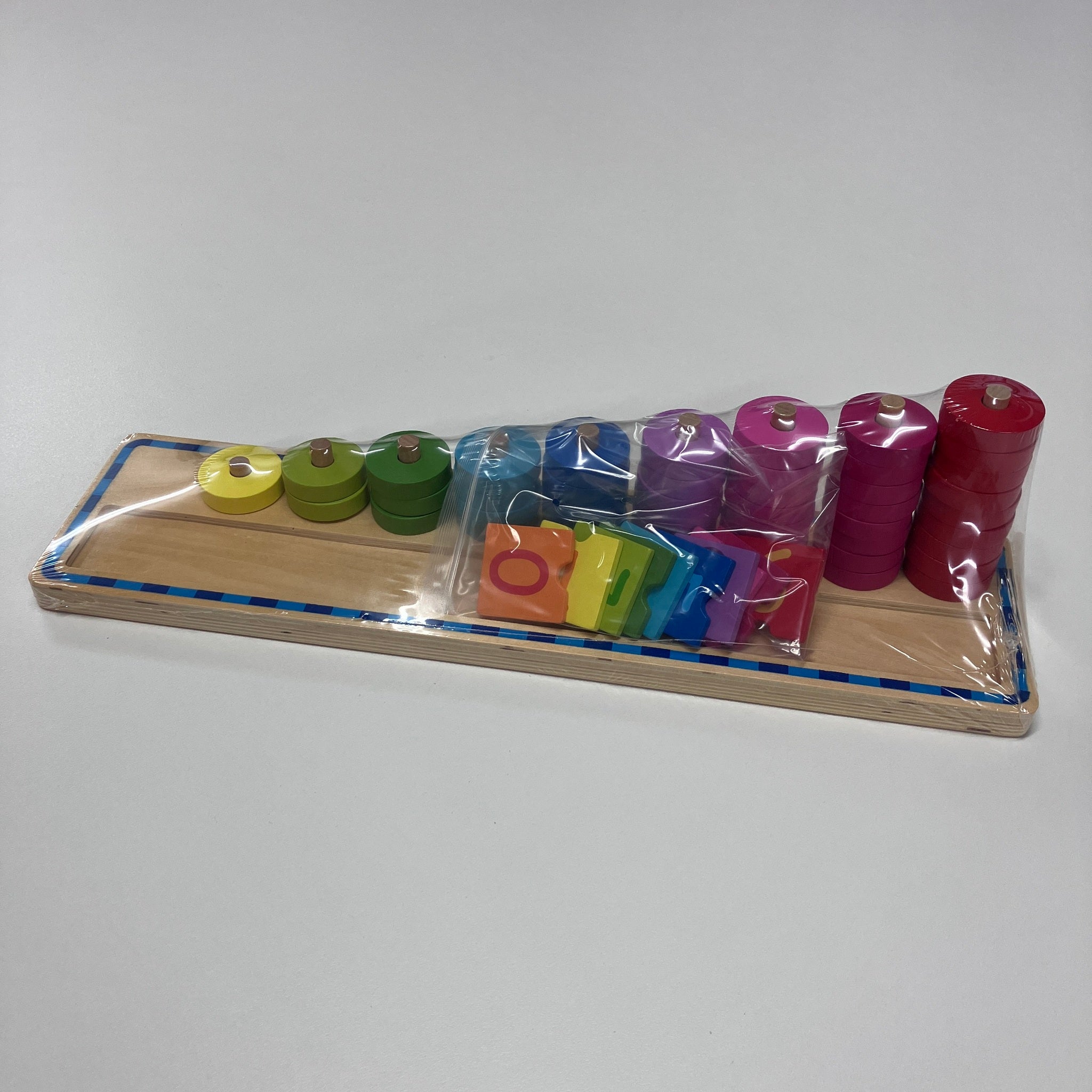Wooden Geometry Stacker - Numbers 0-9