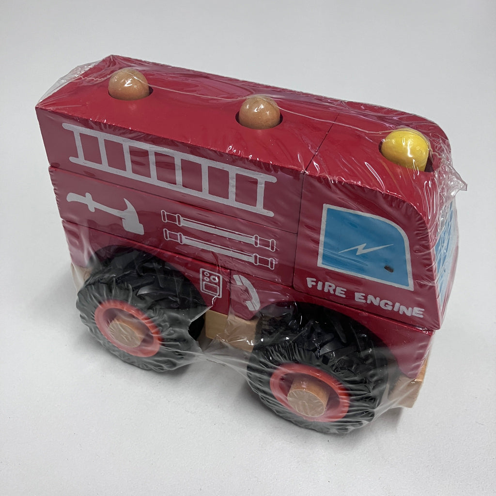 Wooden Block Vehicle - Assorted Designs