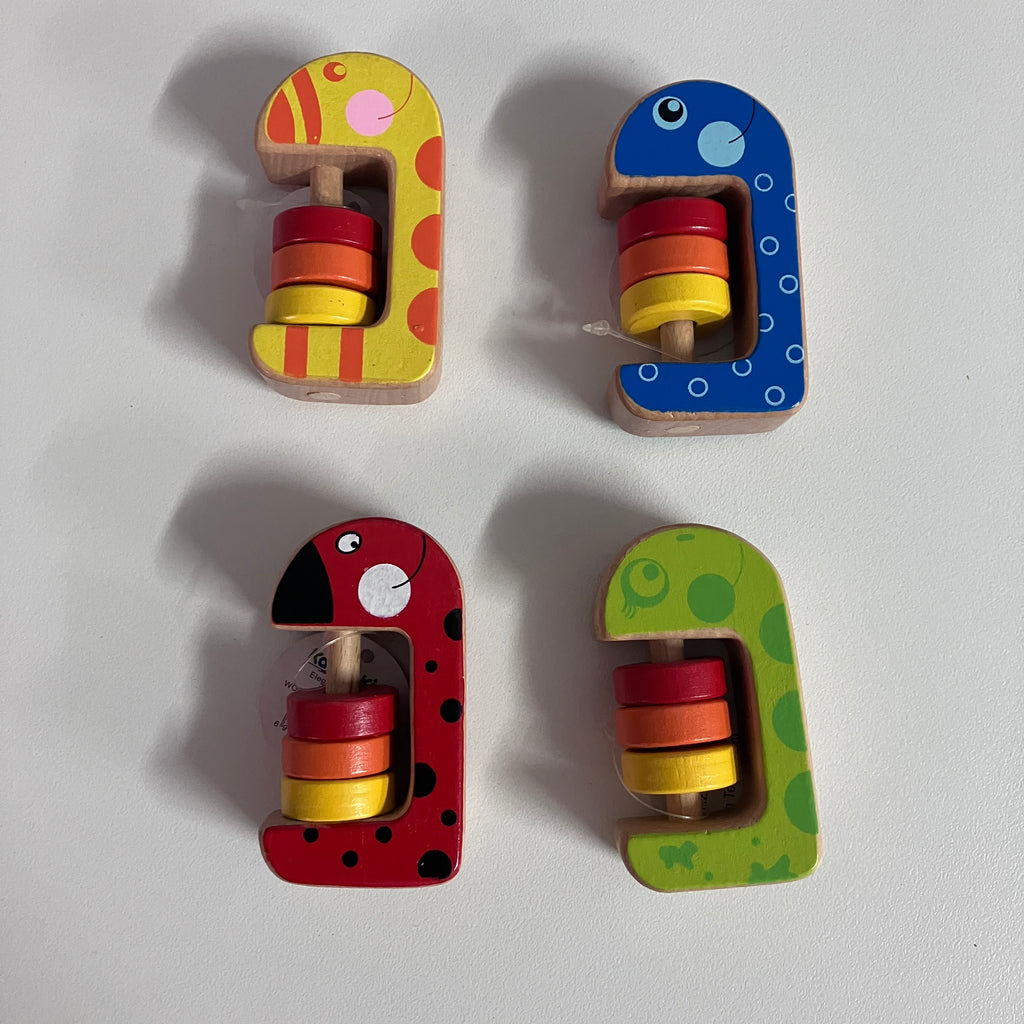 Wooden Abacus Rattle - Assorted Designs