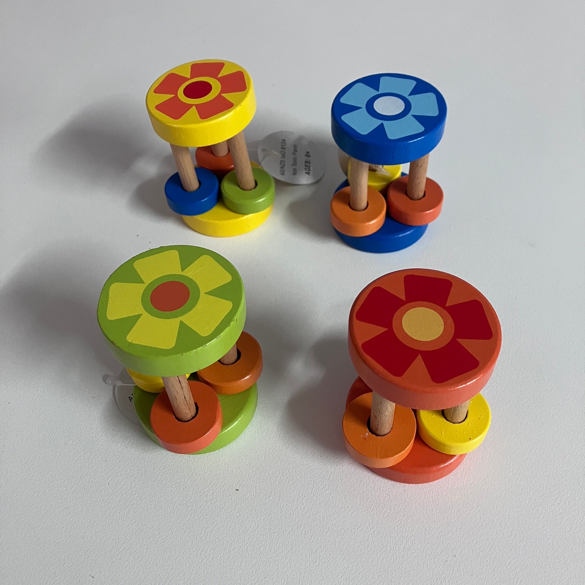 Wooden Cage Rattle - Assorted Designs