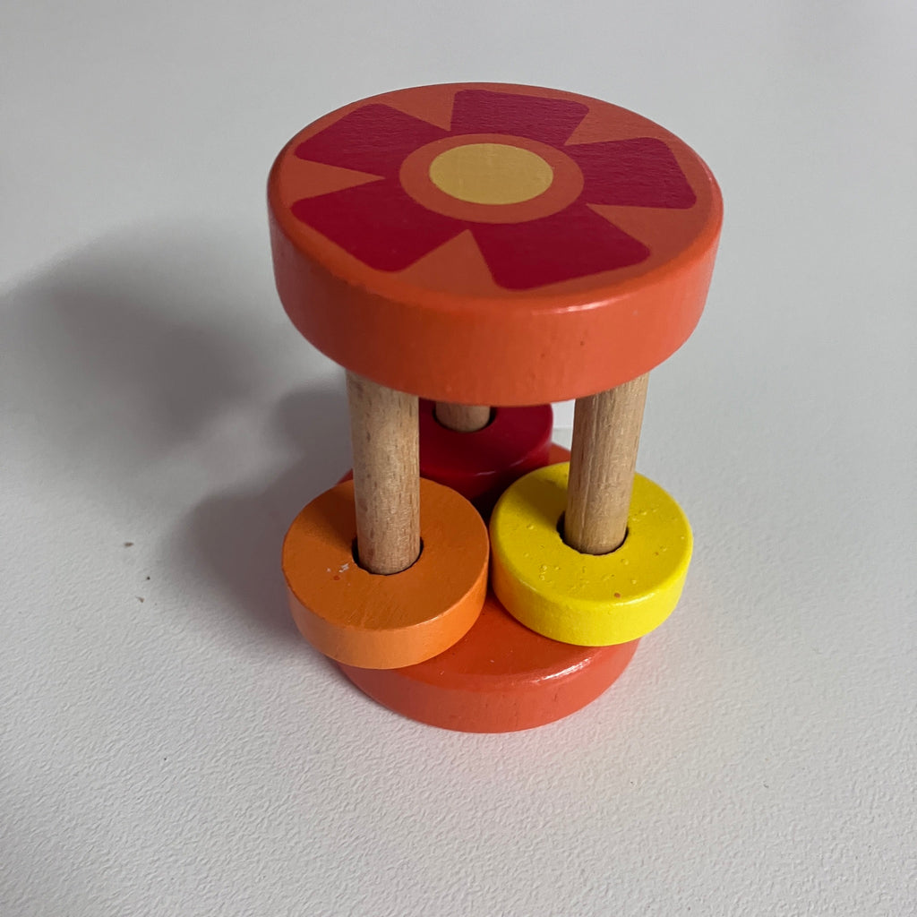 Wooden Cage Rattle - Assorted Designs