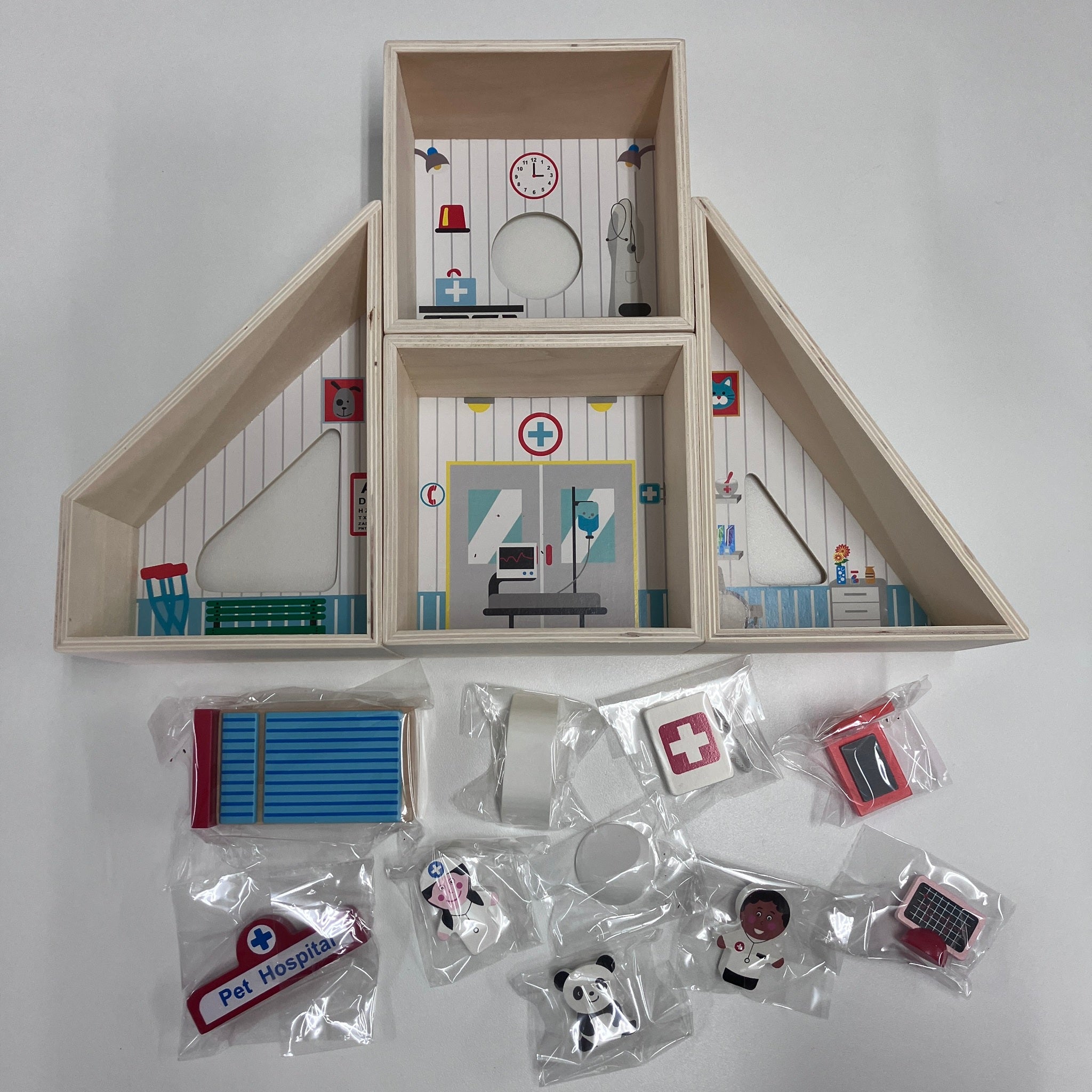 Wooden Playset - Pet Hospital