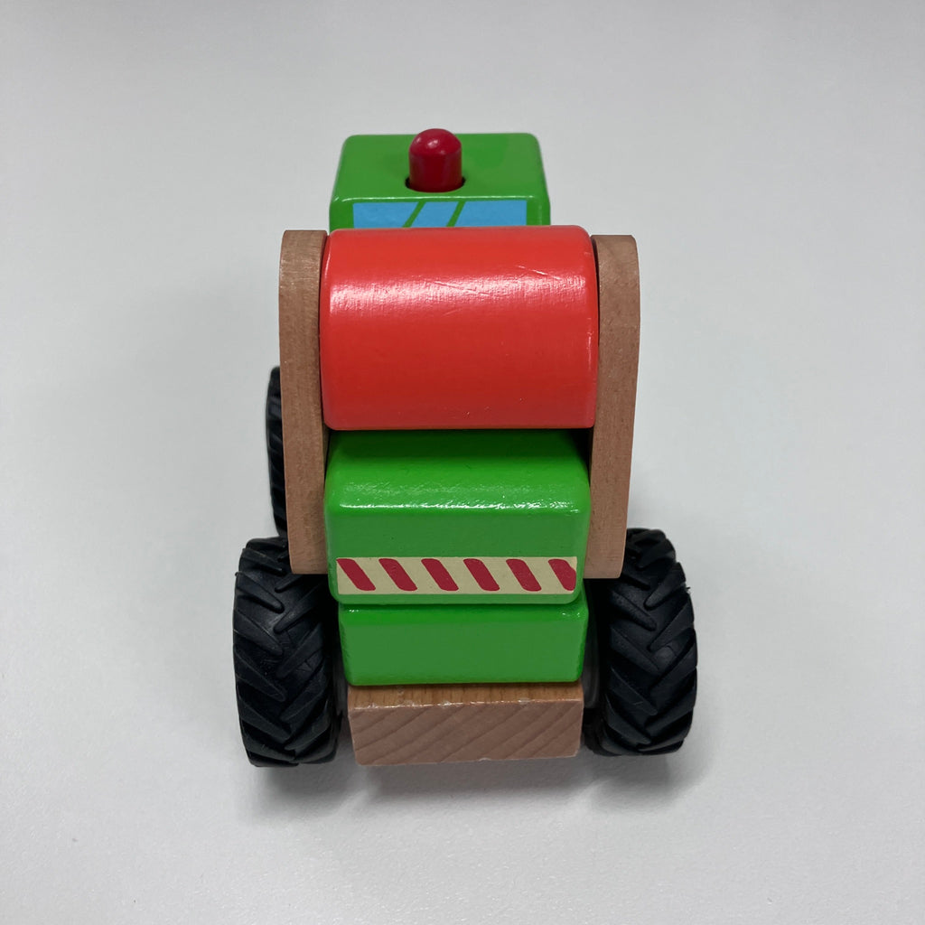 Wooden Block Vehicle - Bulldozer