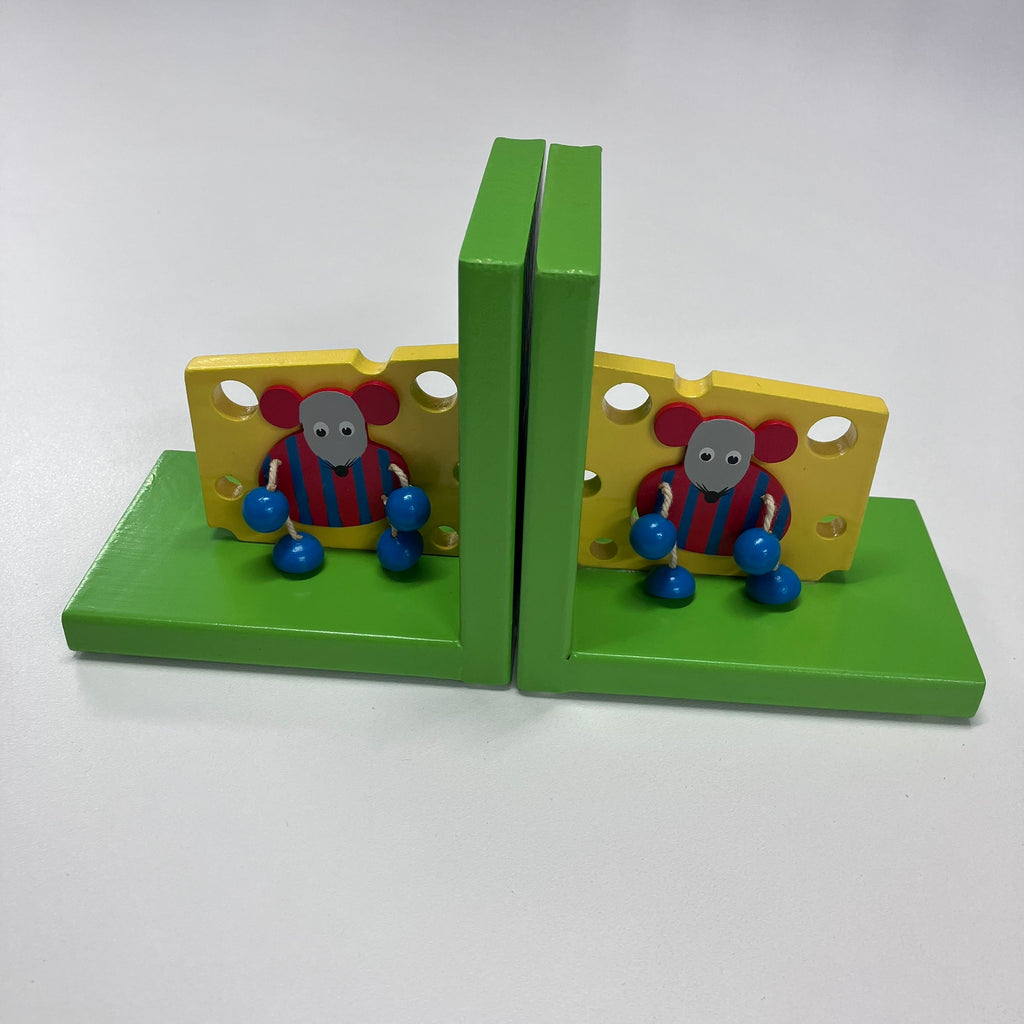 Wooden Bookends - Mouse