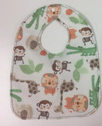 Reversible Bib - Safari / Stripes