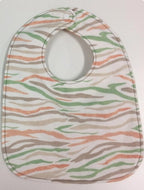 Reversible Bib - Safari / Stripes
