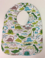 Reversible Bib - Dinosaurs / Trucks